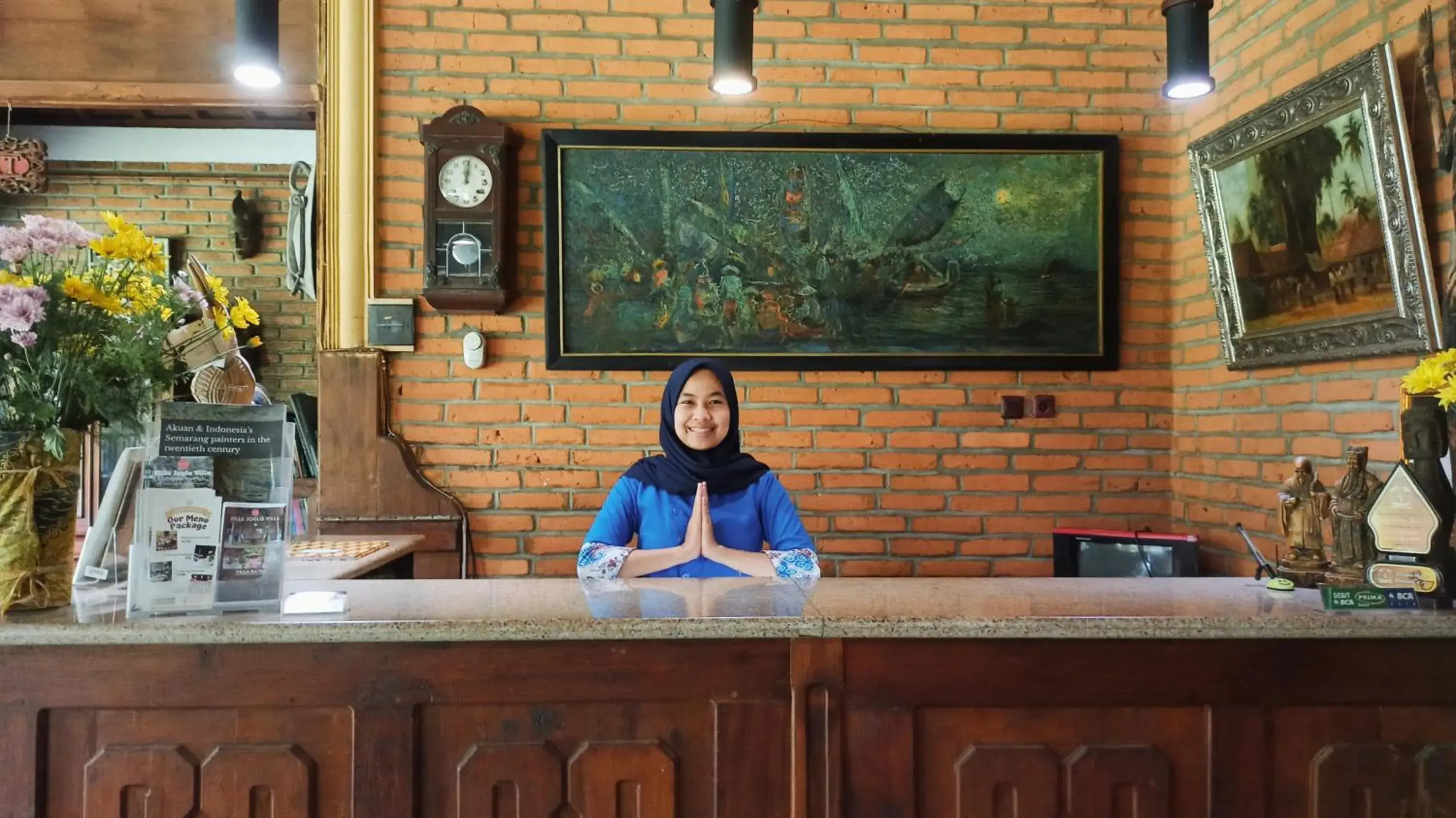 Lobby or reception, Staff in Hills Joglo Villa