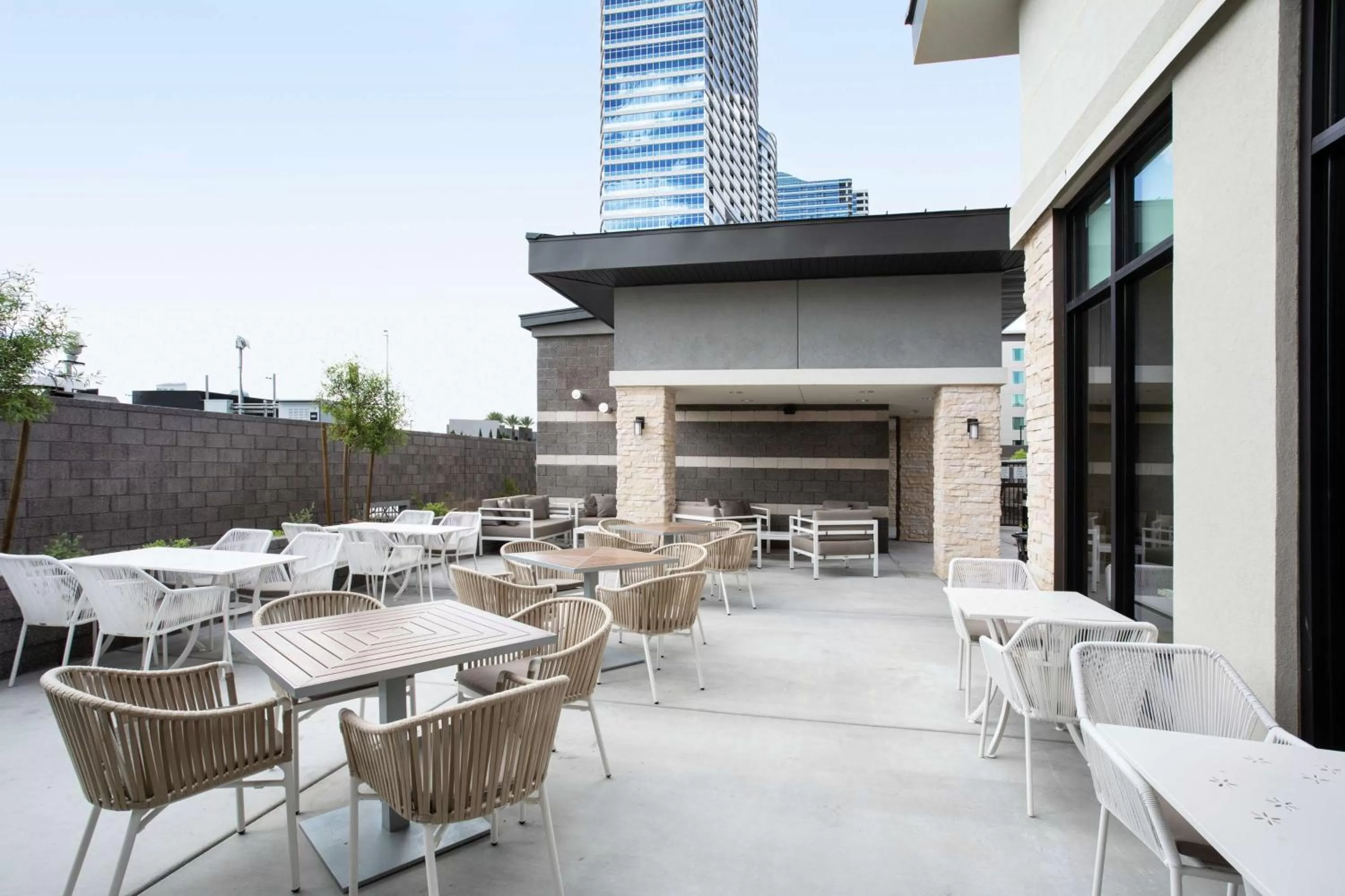 Patio in Hilton Garden Inn Las Vegas City Center