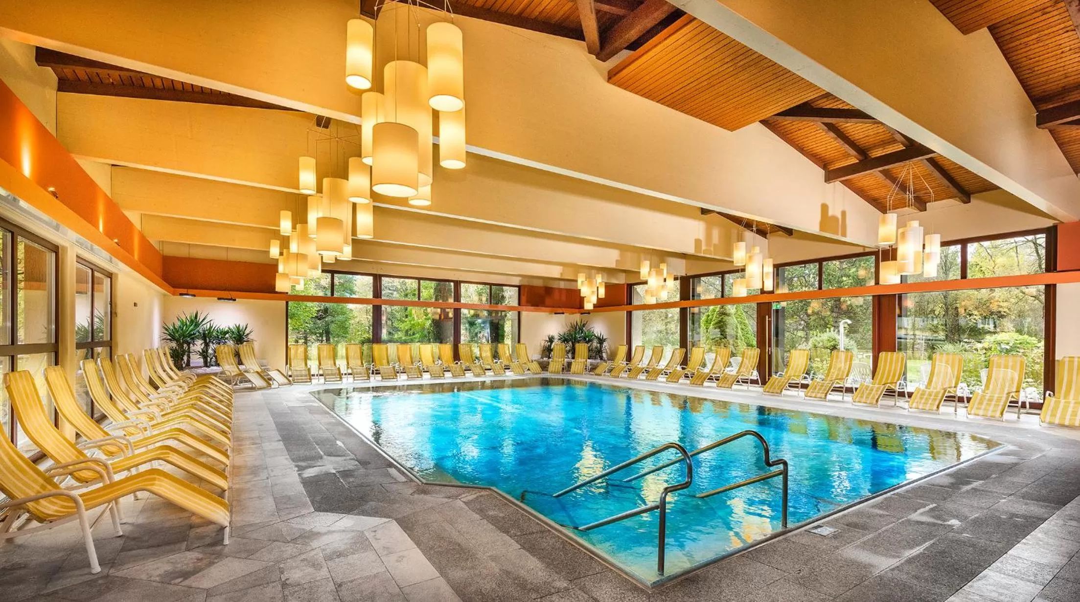 Hot Spring Bath in Johannesbad Hotel Palace