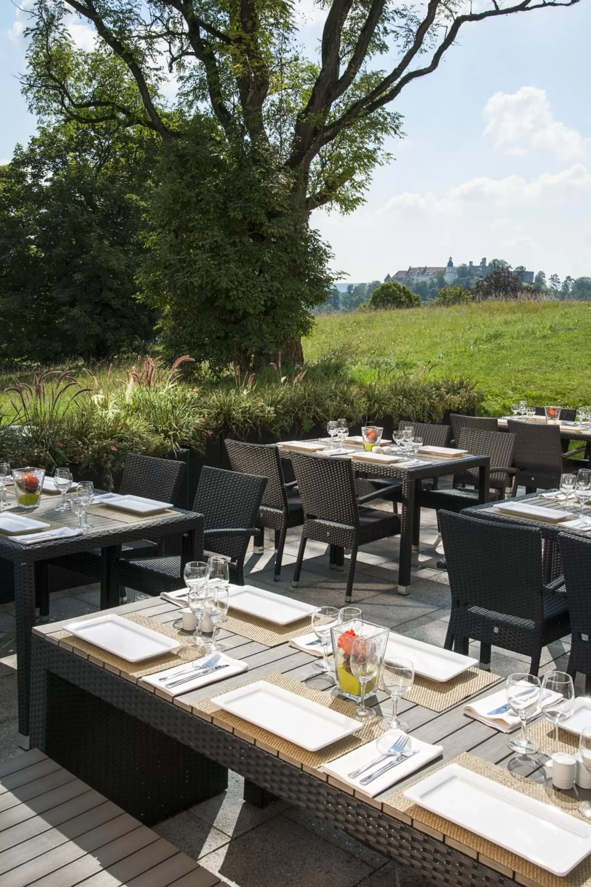 Balcony/Terrace, Restaurant/Places to Eat in Taste Hotel Heidenheim