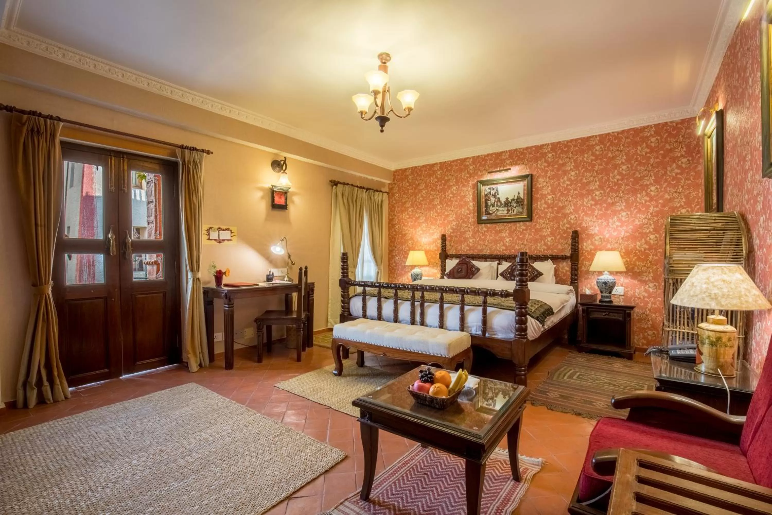 Photo of the whole room, Bed in Baber Mahal Vilas - The Heritage Hotel