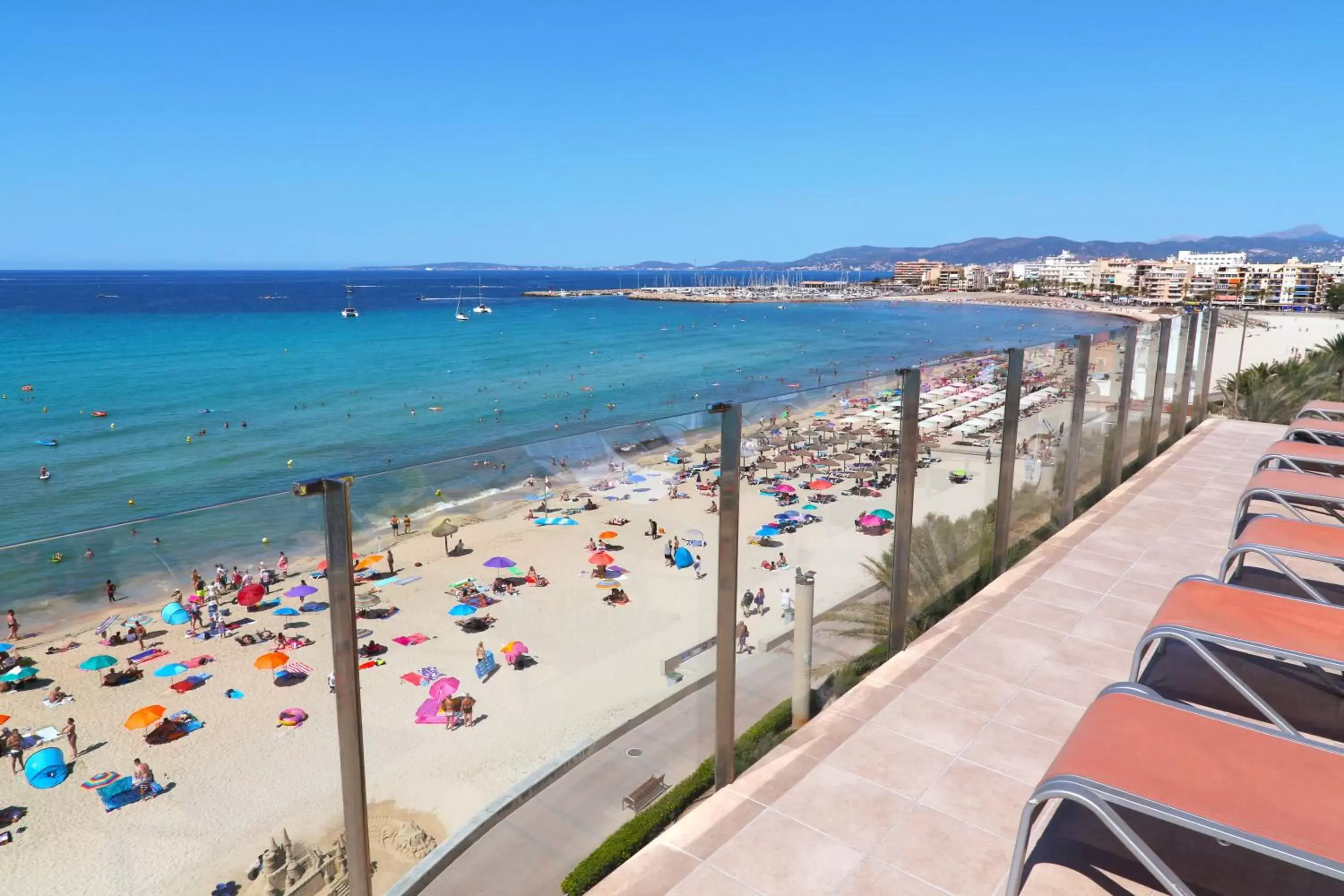 Solarium, Beach in Hotel Playa Adults Only