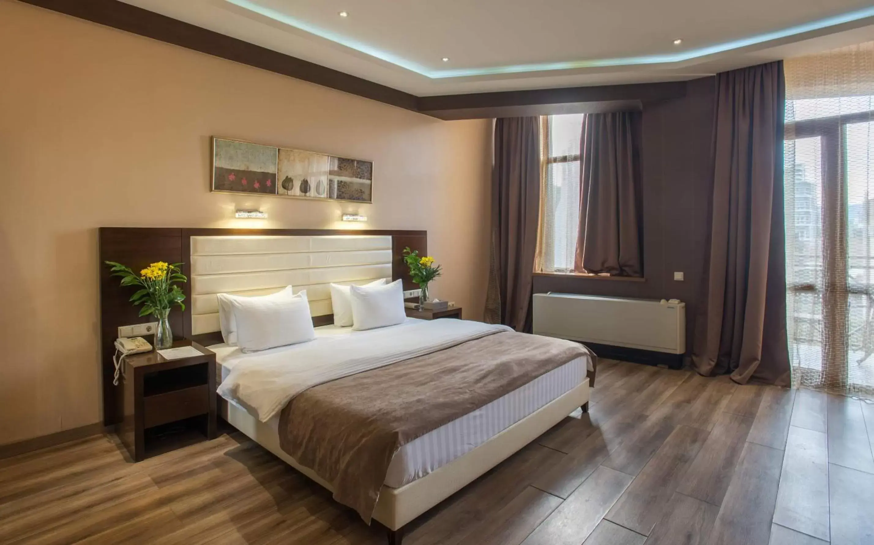 Bed in Hotel Orion Tbilisi