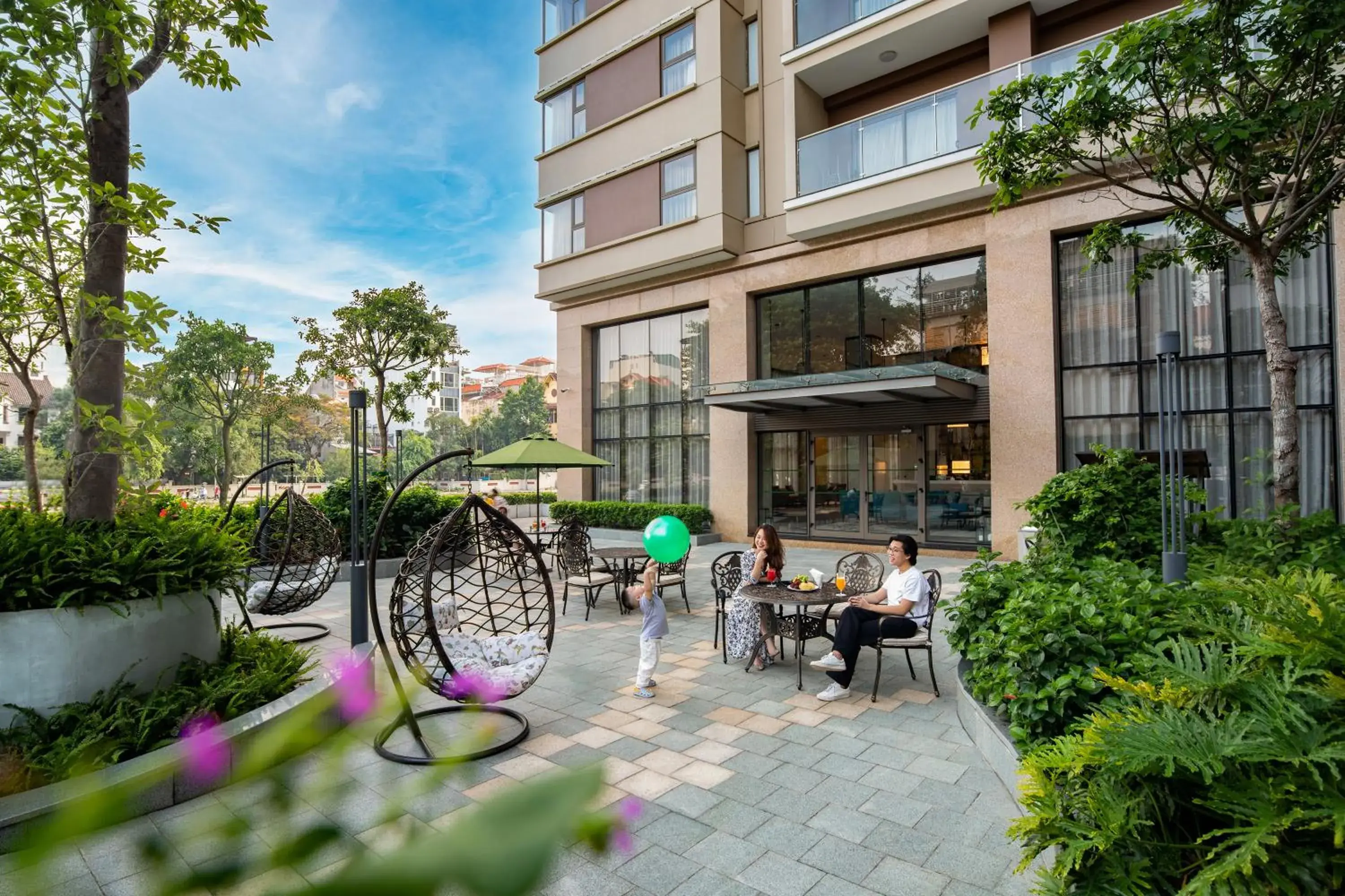 Garden in Oakwood Residence Hanoi