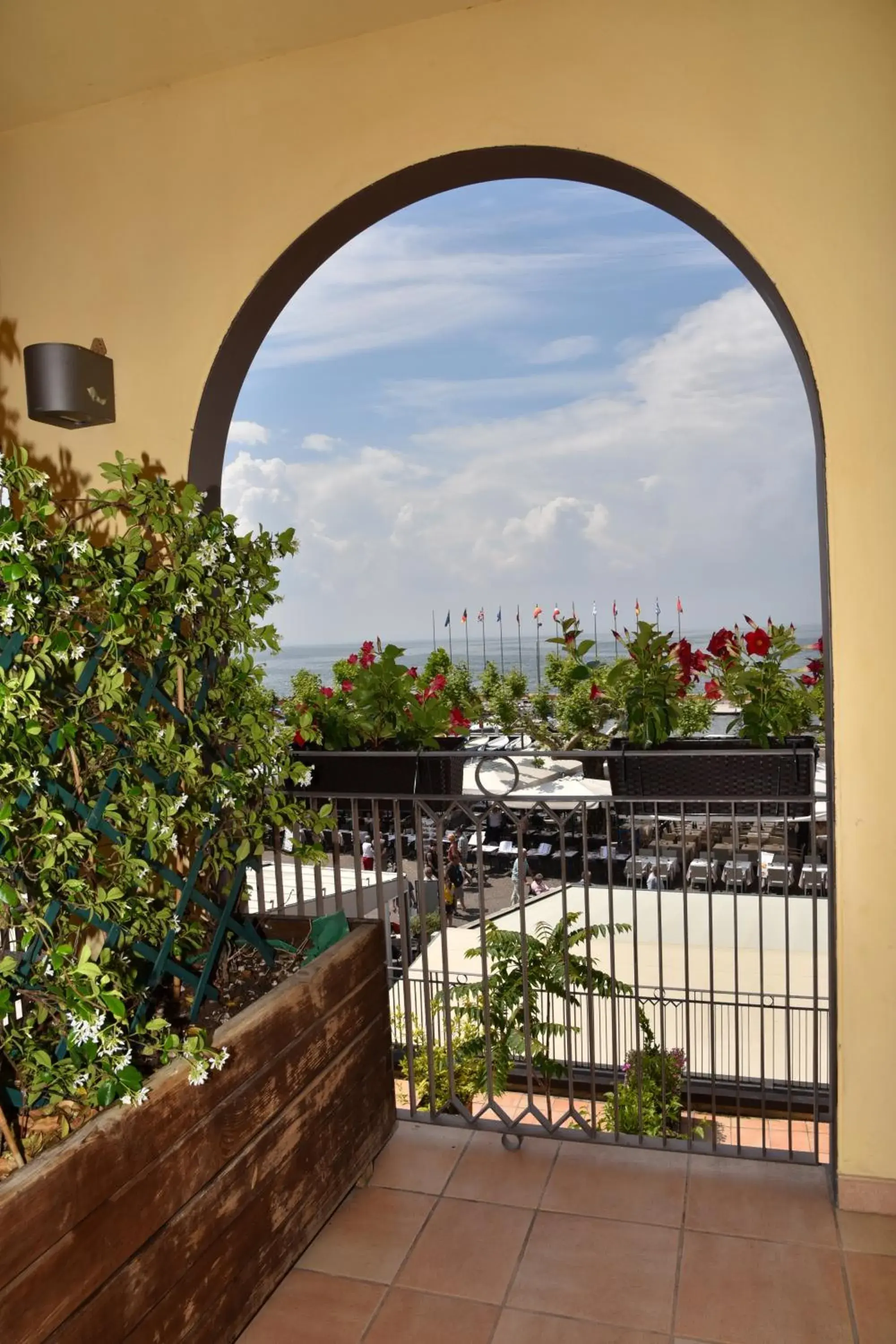 Balcony/Terrace in Hotel Ristorante Miralago