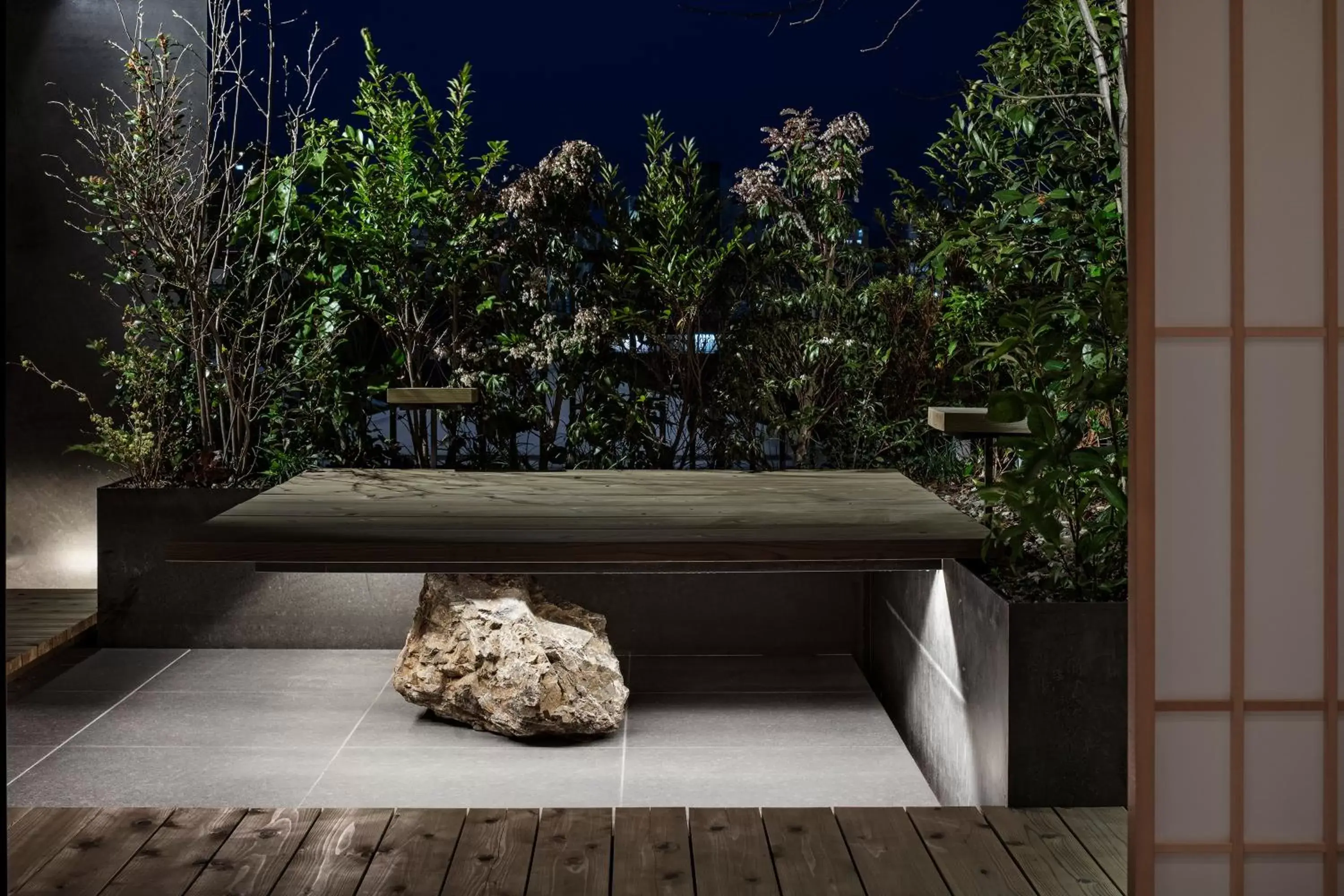 Balcony/Terrace in hotel tou nishinotoin kyoto