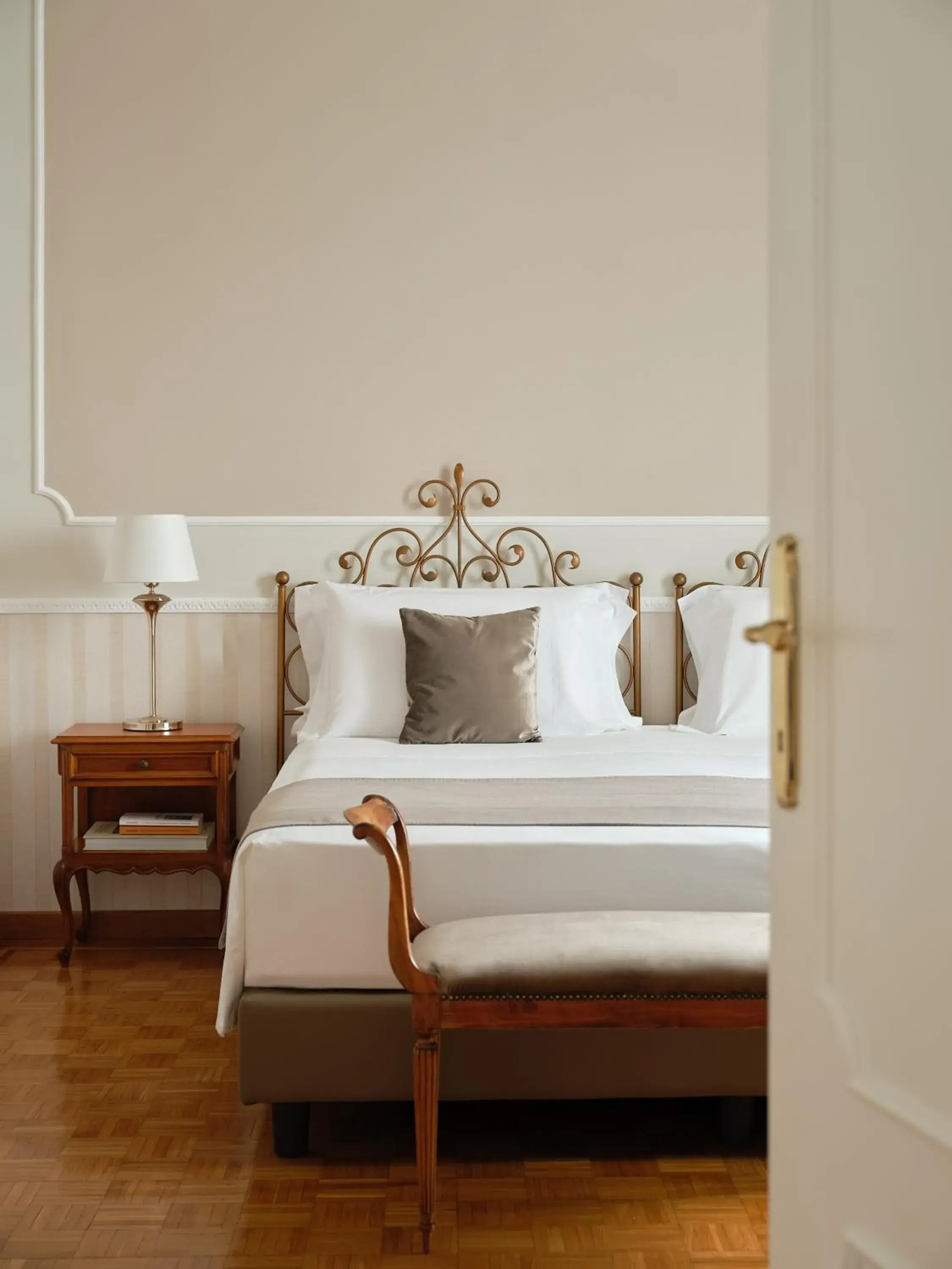 Bed in Grand Hotel Miramare