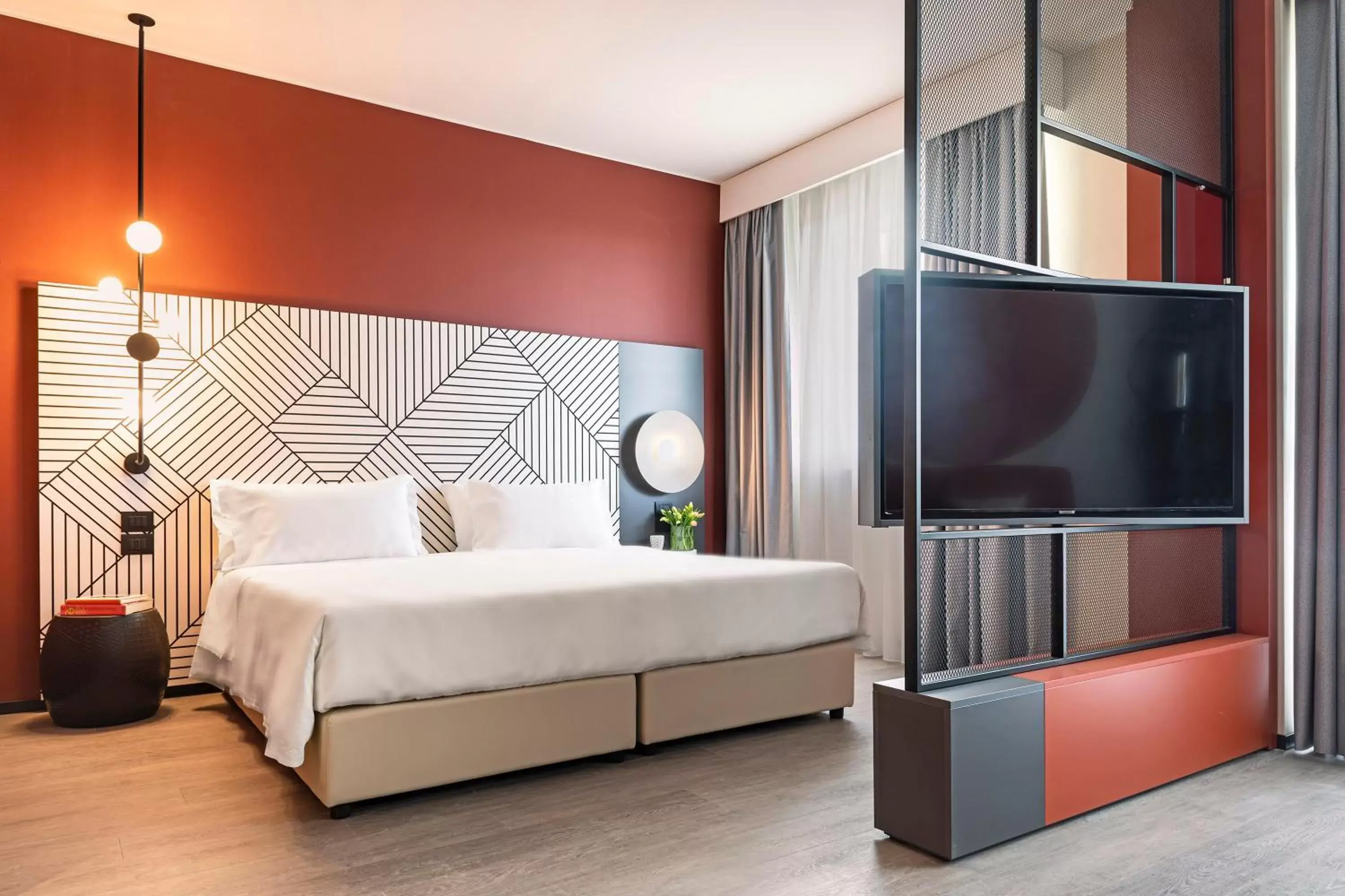 Bedroom, Bed in Quark Hotel Milano