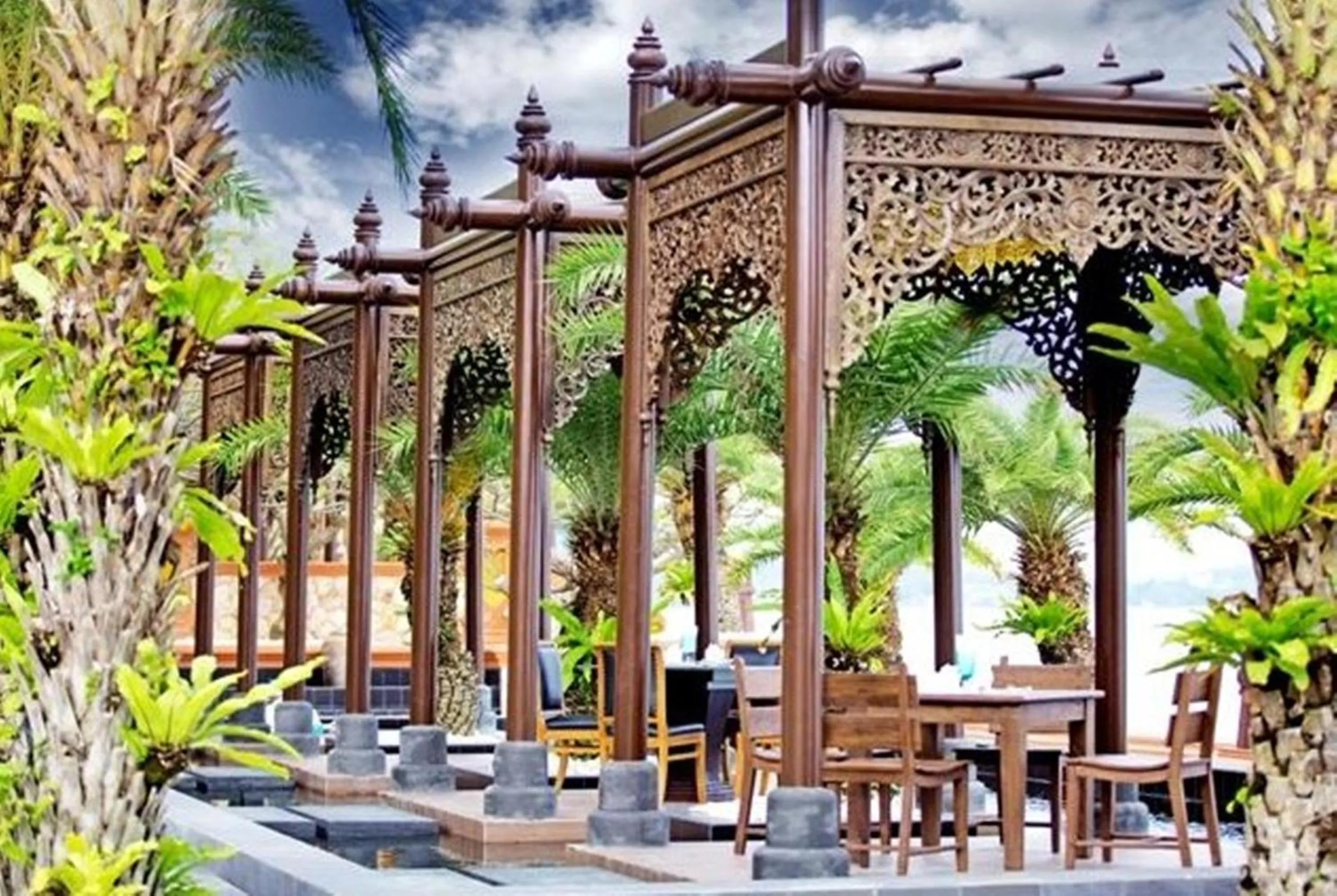 Patio in Ammatara Pura Pool Villa