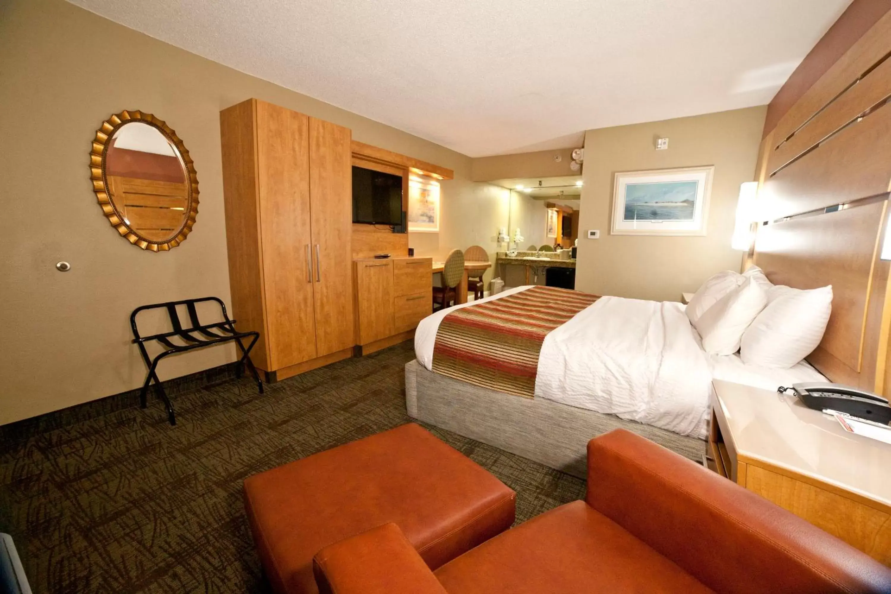 Bed in DeSoto Beach Hotel