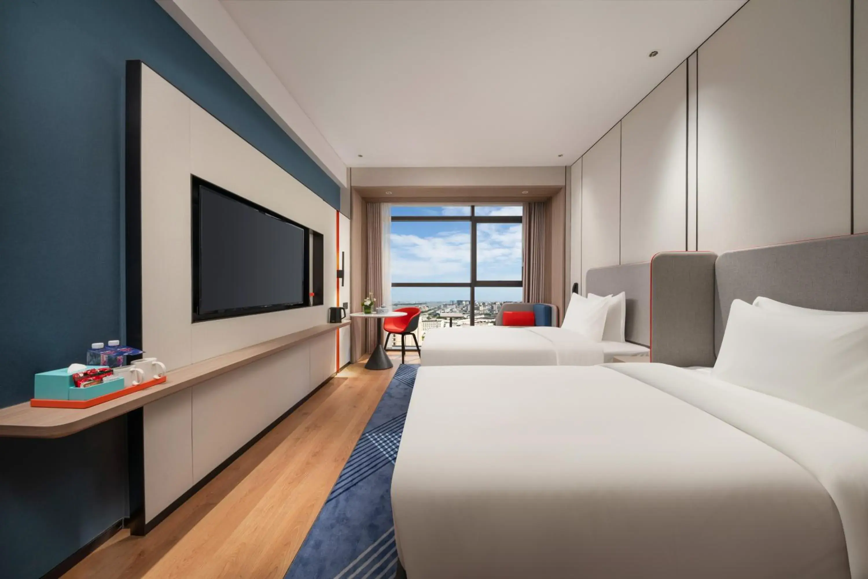 View (from property/room), Bed in Holiday Inn Express Shantou Chenghai View (from property/room), Bed in Holiday Inn Express Shantou Chenghai