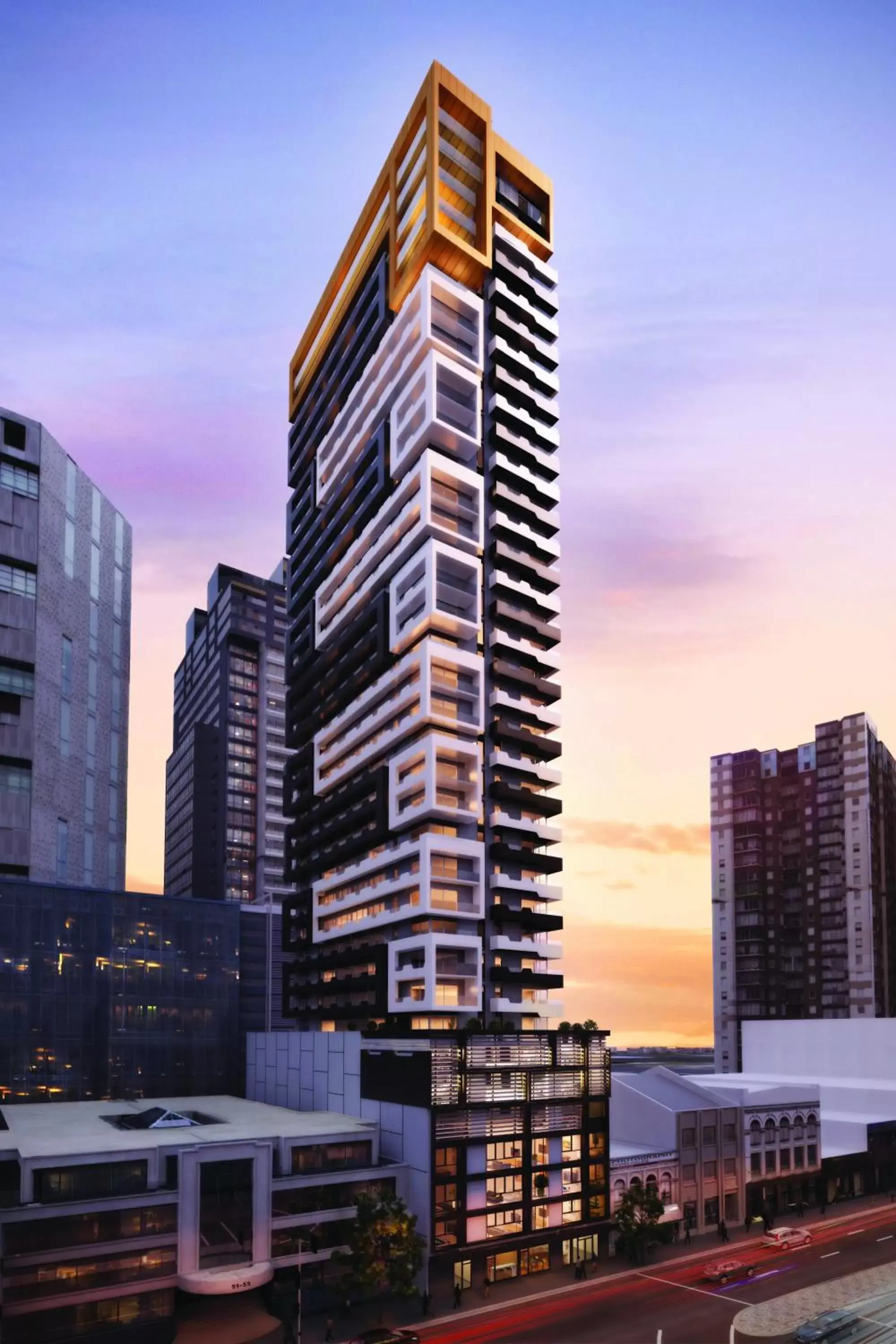 Property building in Oaks Melbourne Southbank Suites