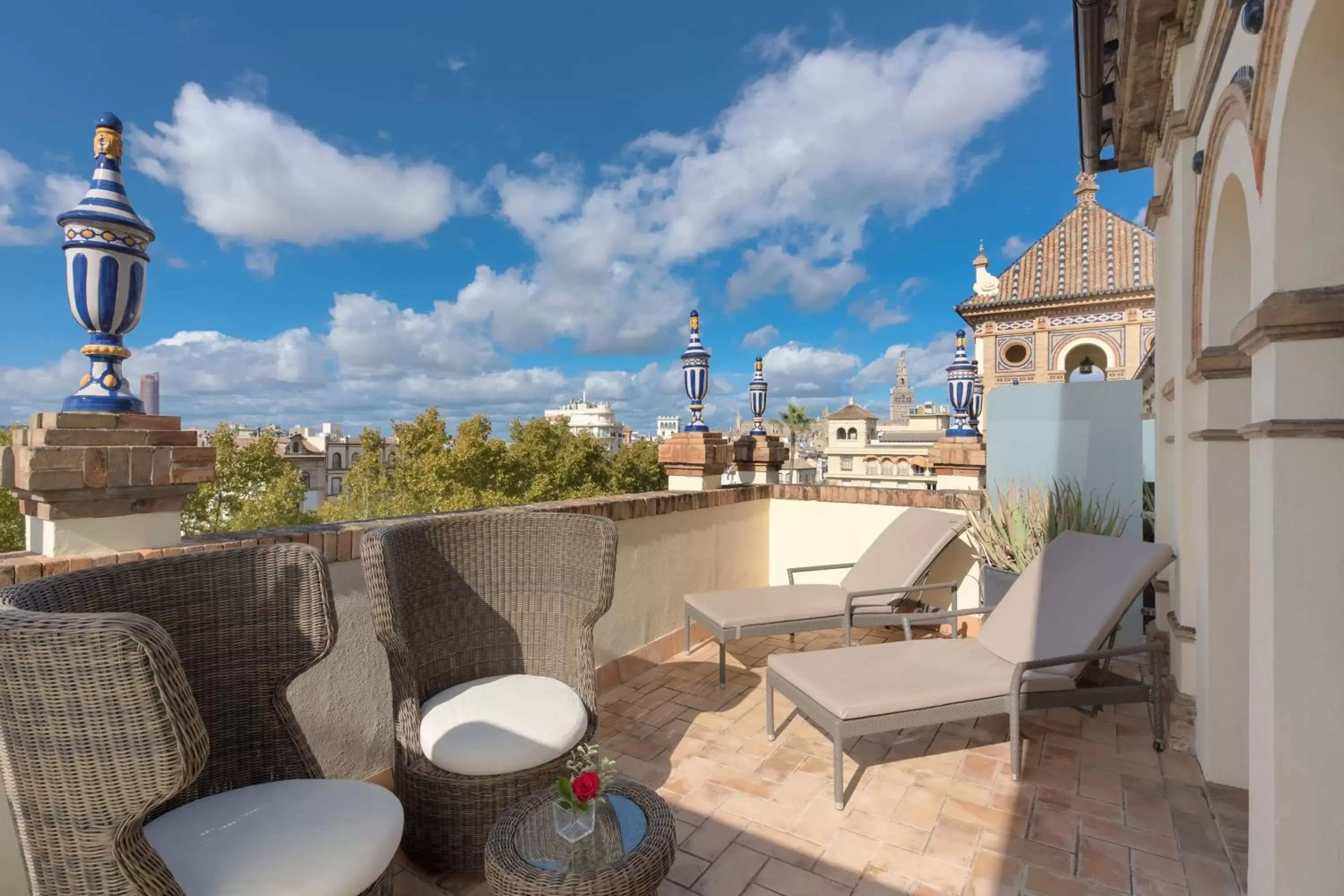 Photo of the whole room, Balcony/Terrace in Hotel Alfonso XIII, a Luxury Collection Hotel, Seville
