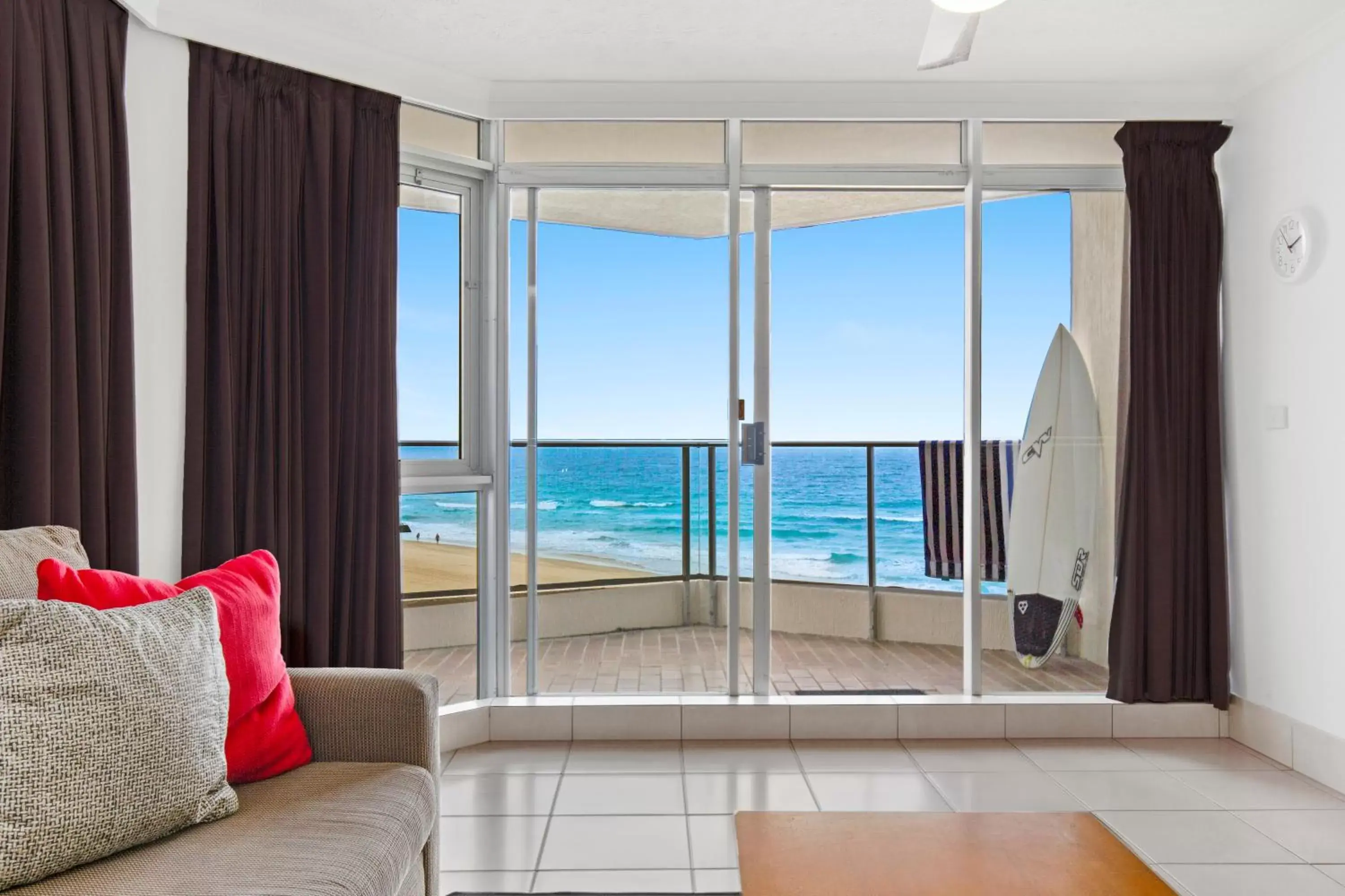 Living room, Sea View in Foreshore Beachfront Apartments