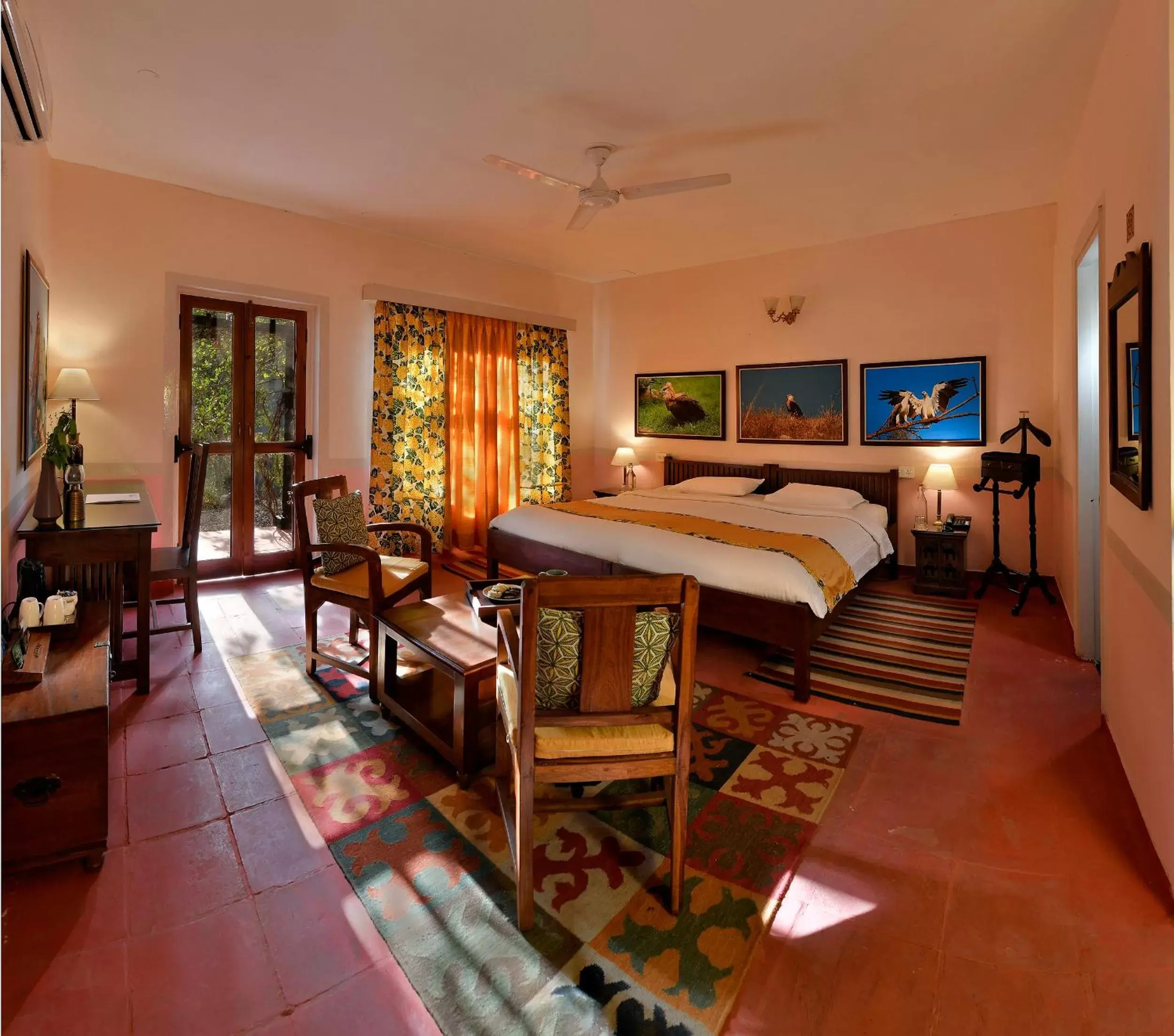 Bed in Neemrana's Glasshouse on the Ganges Bed in Neemrana's Glasshouse on the Ganges