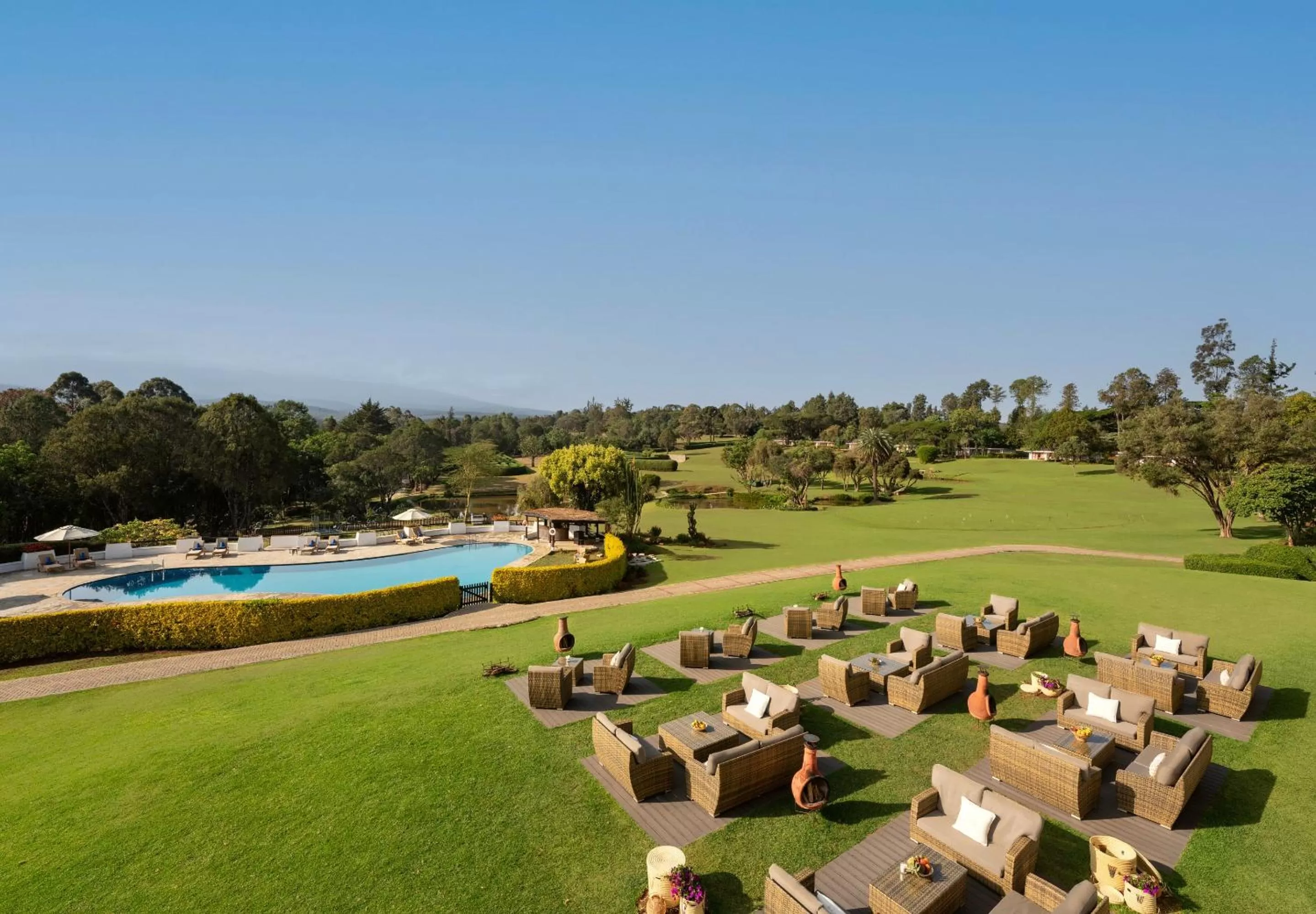View (from property/room) in Fairmont Mount Kenya Safari Club