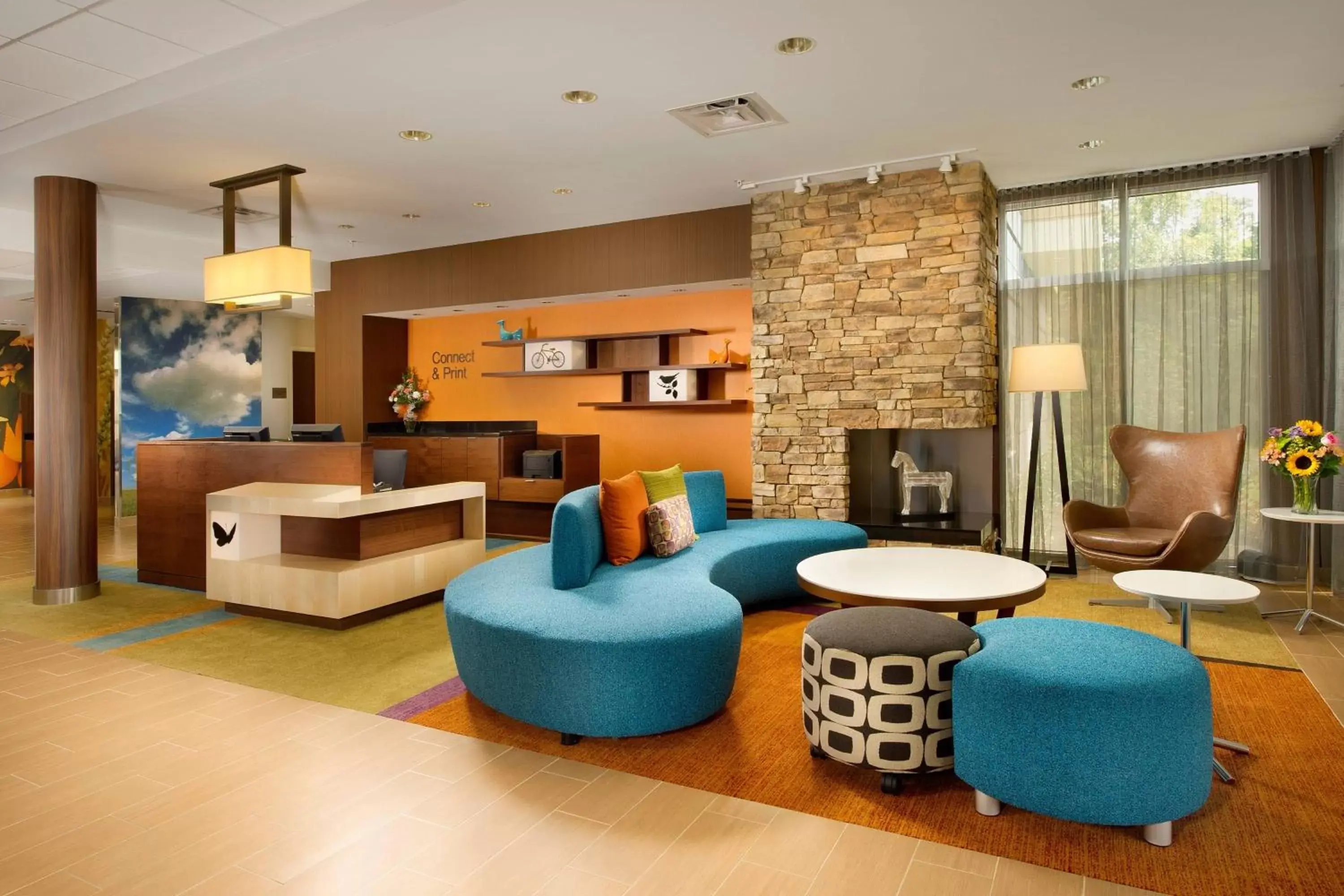 Lobby or reception, Lounge/Bar in Fairfield by Marriott Inn & Suites Knoxville Turkey Creek