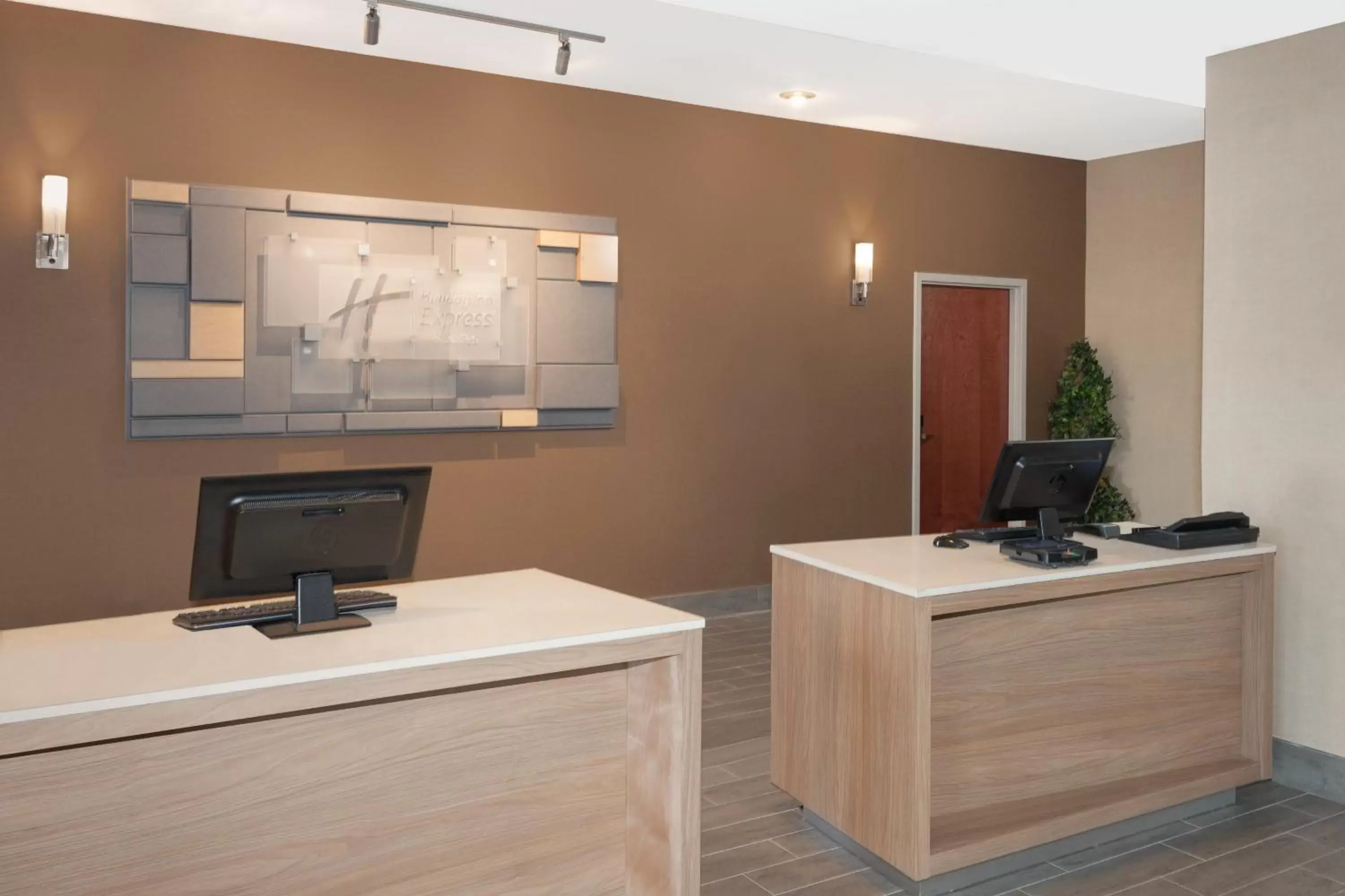 Property building, Lobby/Reception in Holiday Inn Express Hotel & Suites Brookville, an IHG Hotel