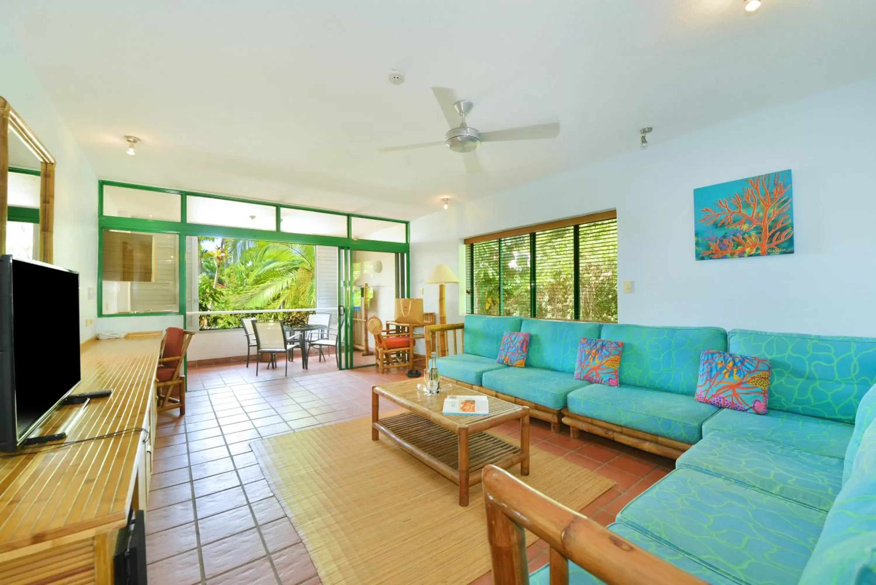 Seating Area in Club Tropical Resort with Onsite Reception & Check In