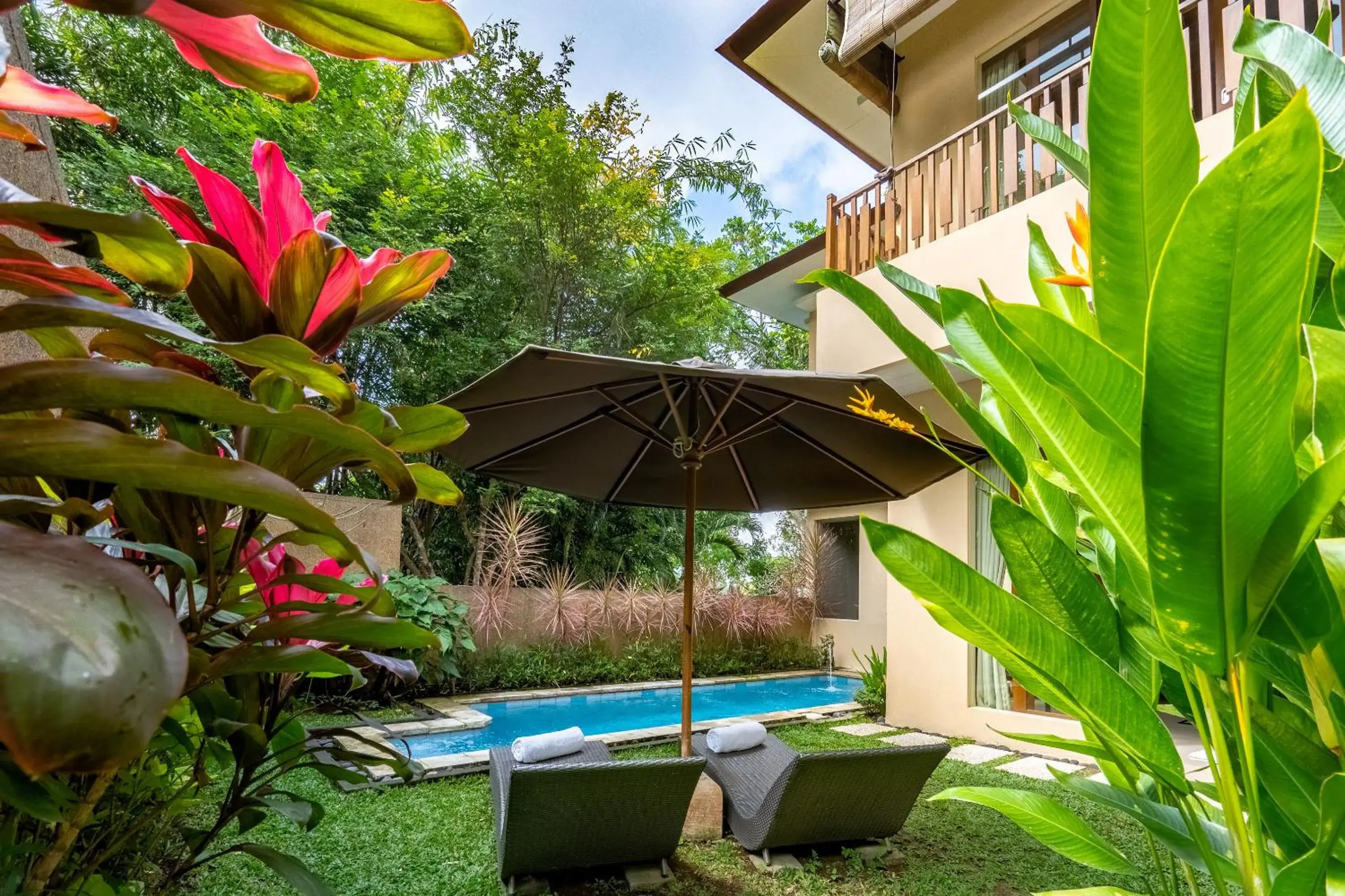 Garden, Swimming Pool in Ashoka Tree Resort at Tanggayuda