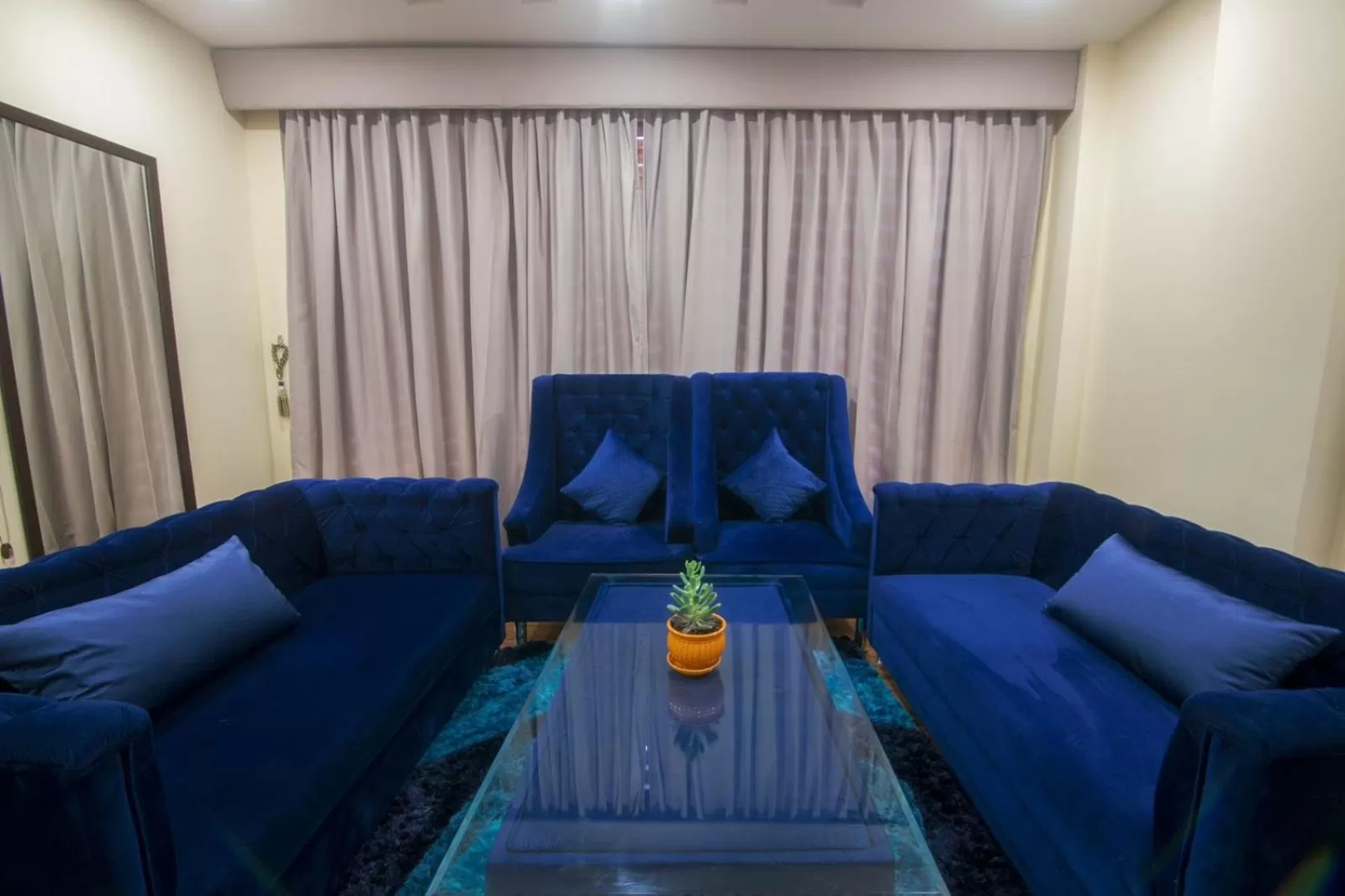 Living room, Seating Area in Shivaay Morex- A Vegetarian Hotel