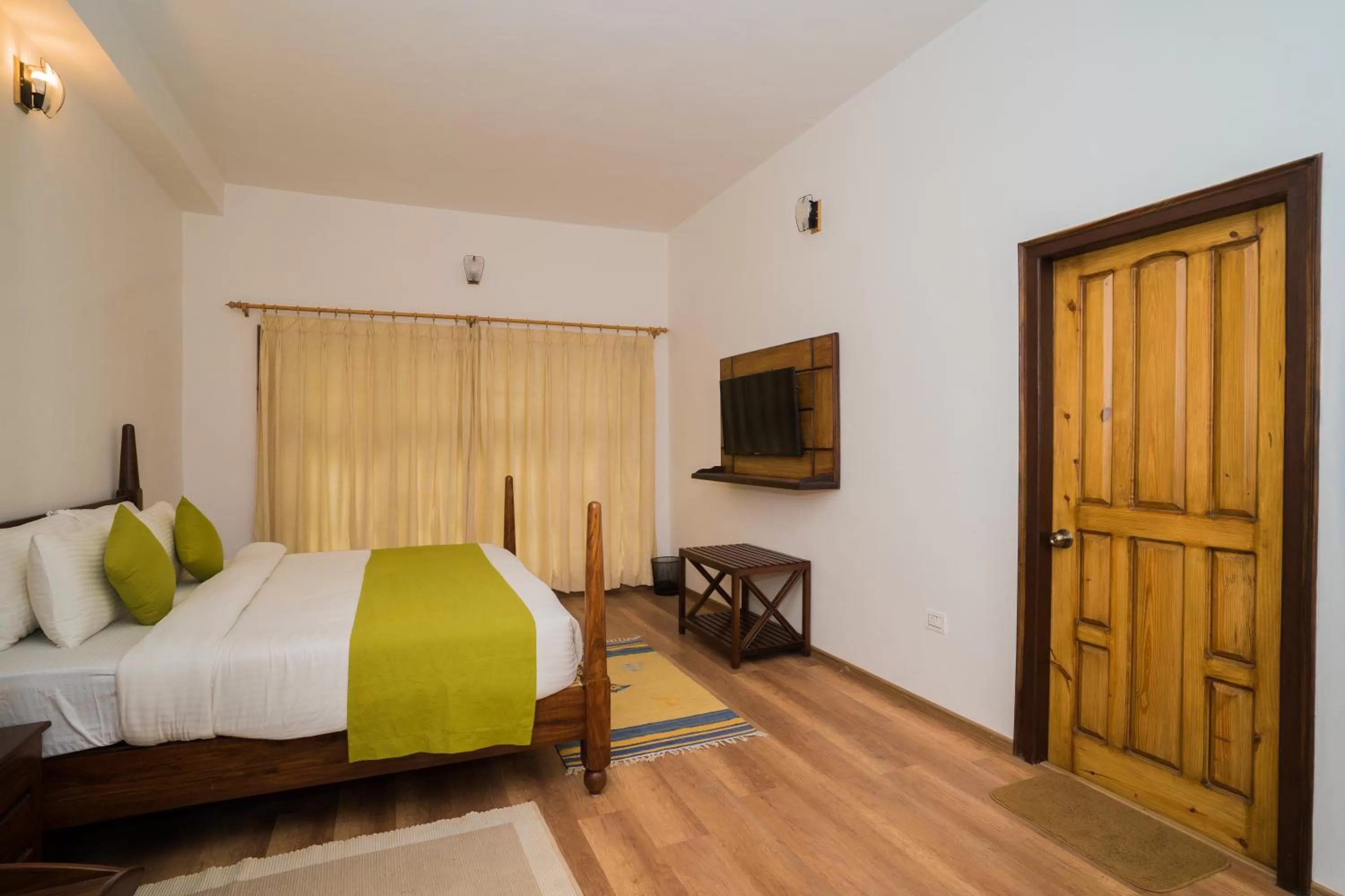 Bed in Bhikampur Lodge By Nine Hotels