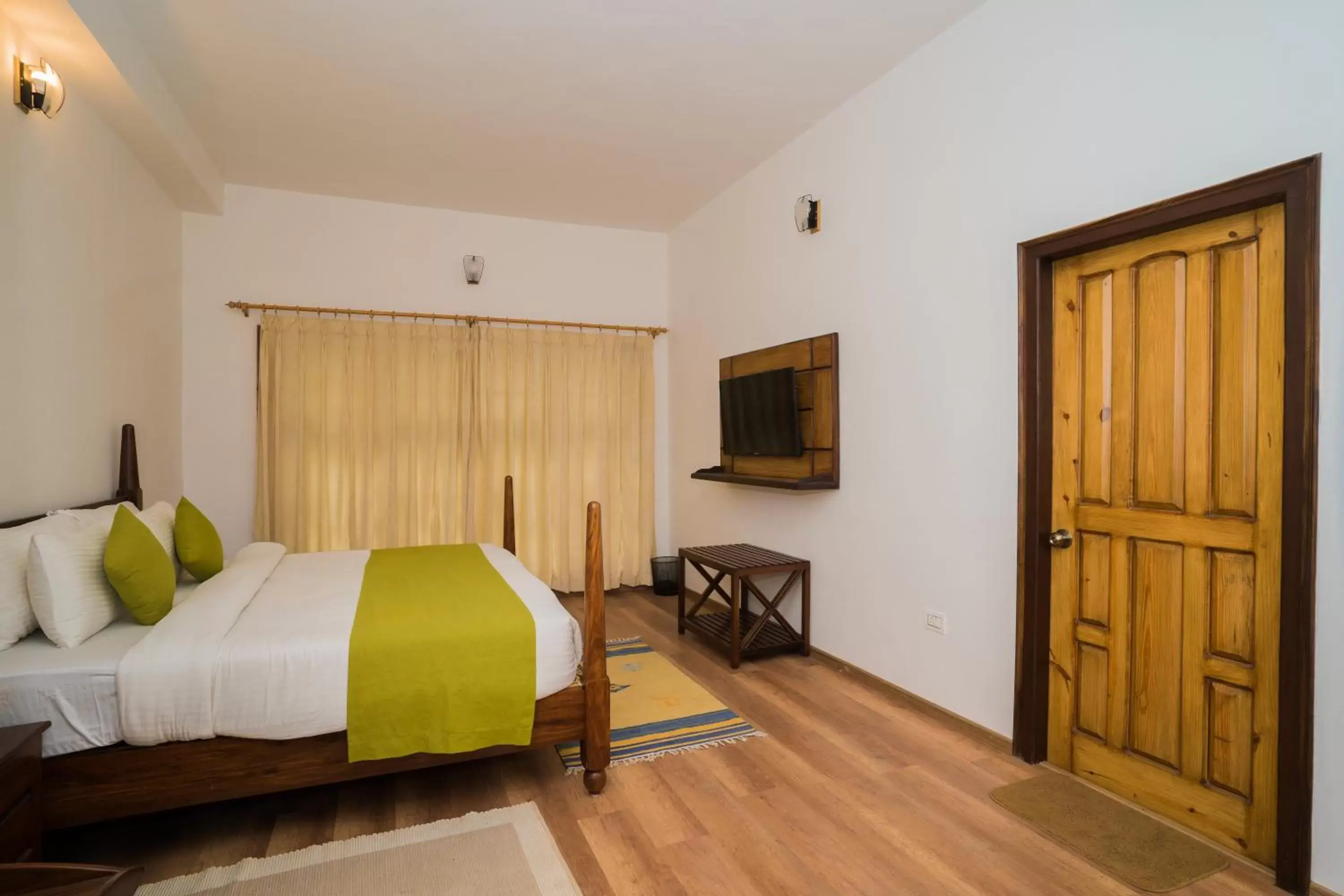 Bed in Bhikampur Lodge By Nine Hotels Bed in Bhikampur Lodge By Nine Hotels