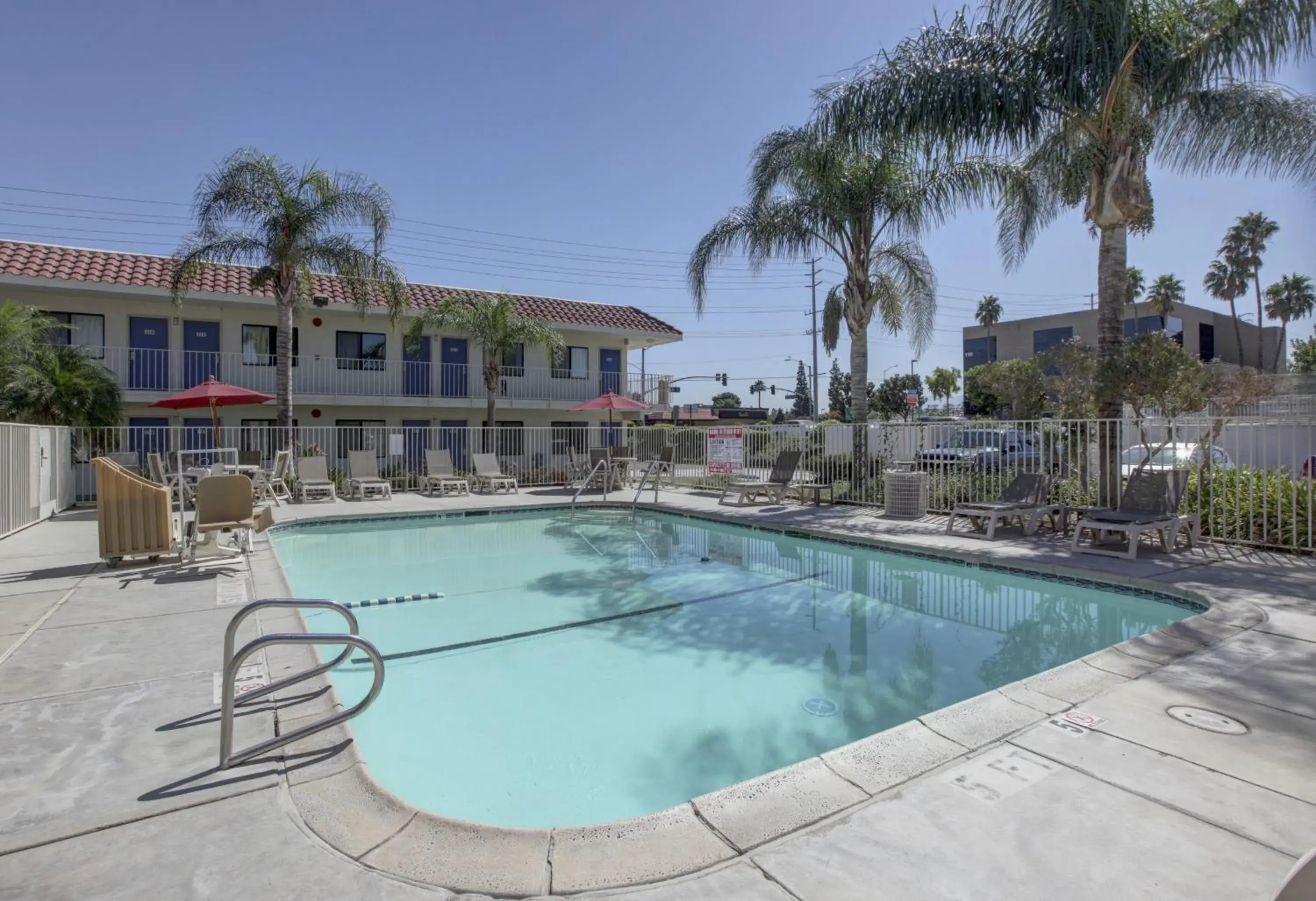 Swimming Pool in Motel 6-Corona, CA