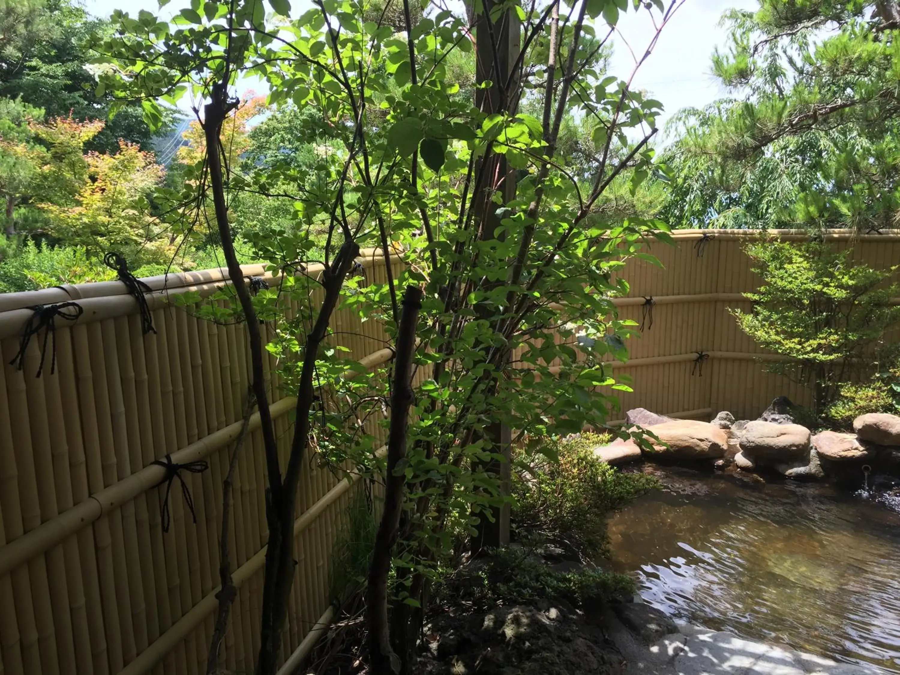 Open Air Bath in Ryokan Warabino