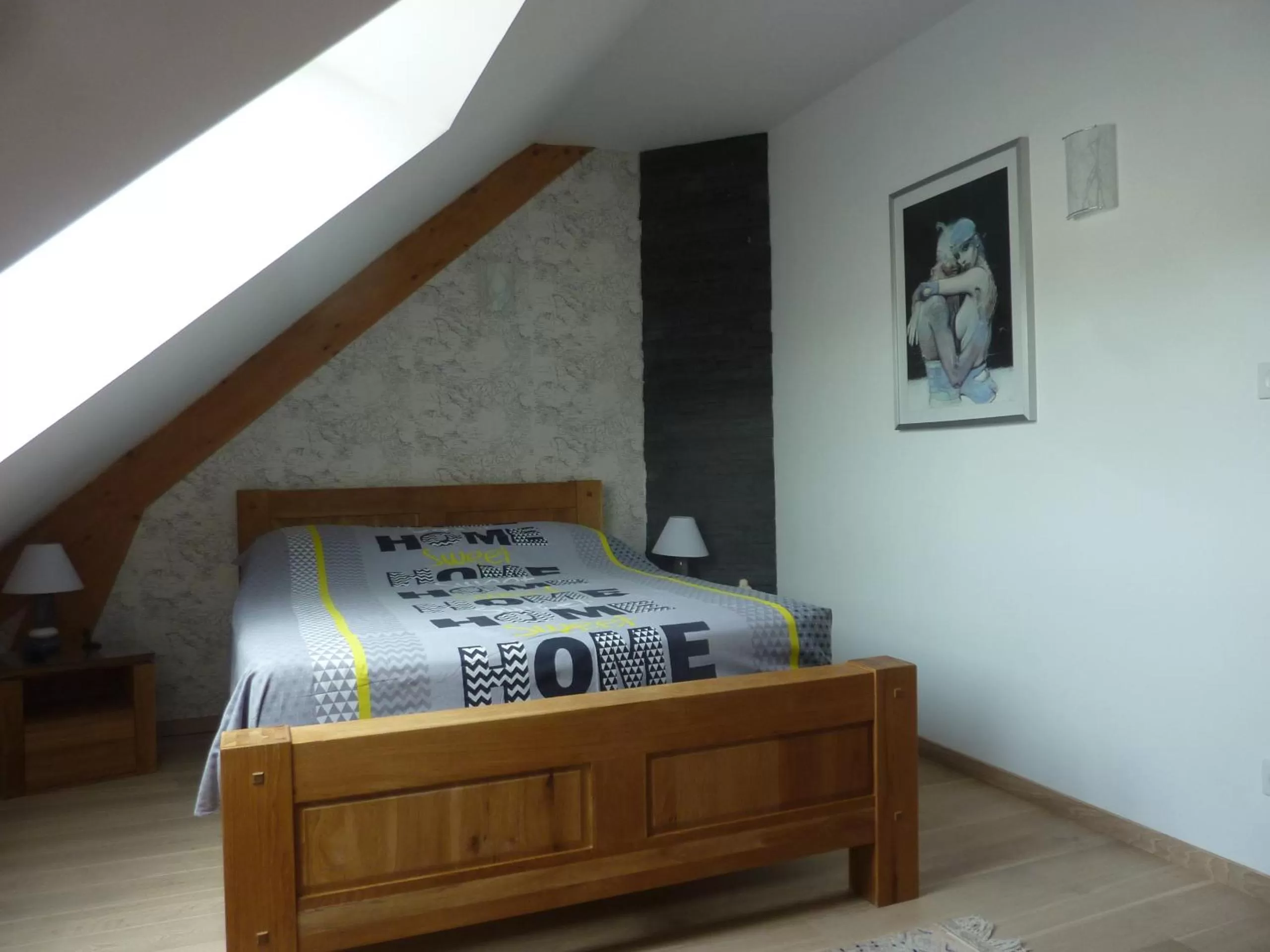 Bed in Les Chambres D'oriane