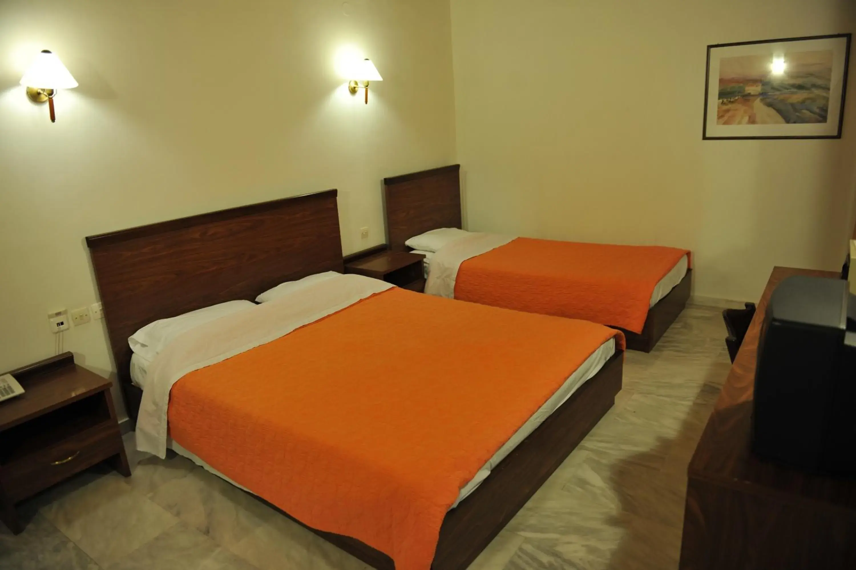 Bed in Hotel Edelweiss