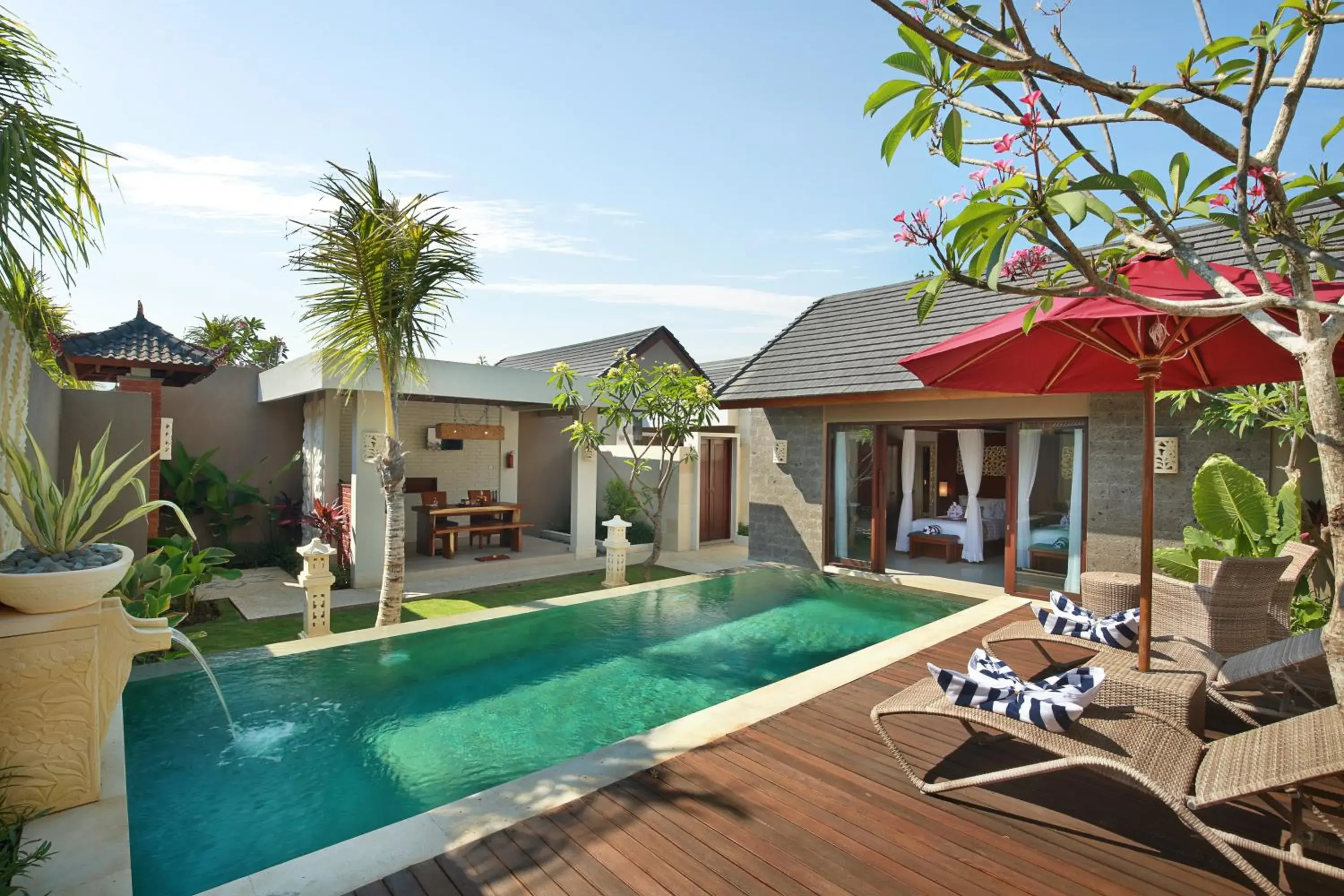 Bedroom, Swimming Pool in Lumbini Luxury Villas and Spa