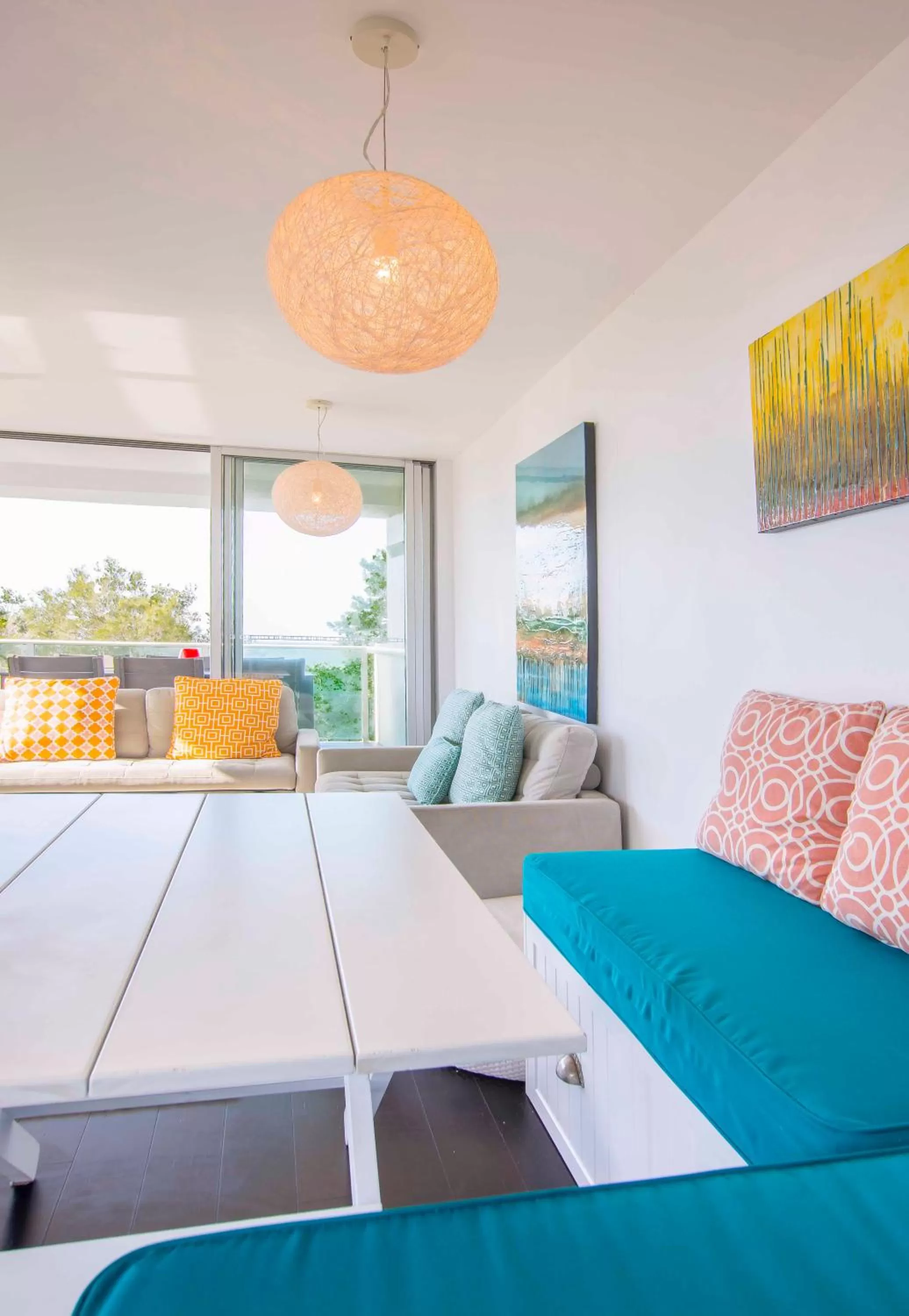 Living room in 84 The Spit Holiday Apartments