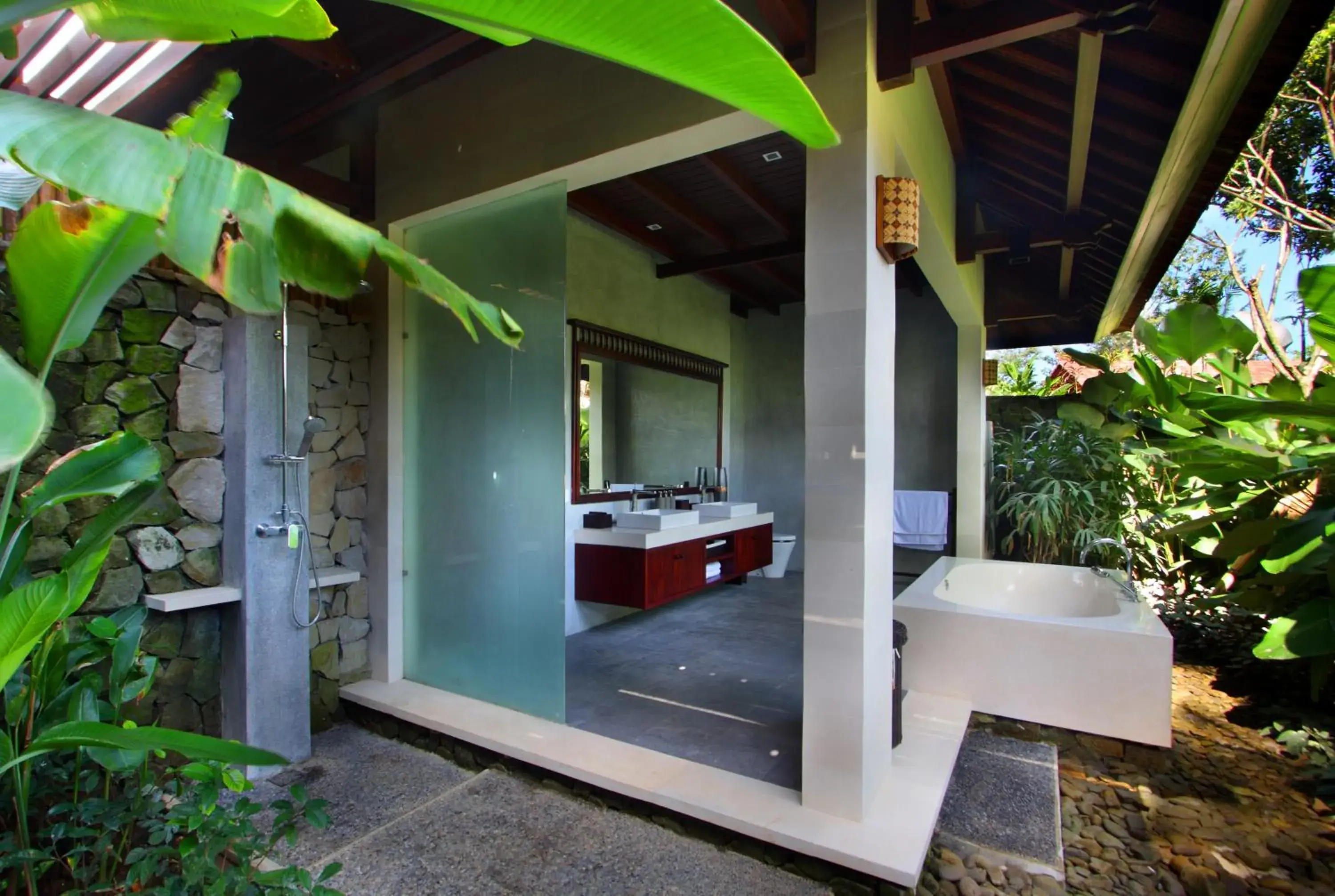 Shower in BeingSattvaa Luxury Ubud - CHSE Certified