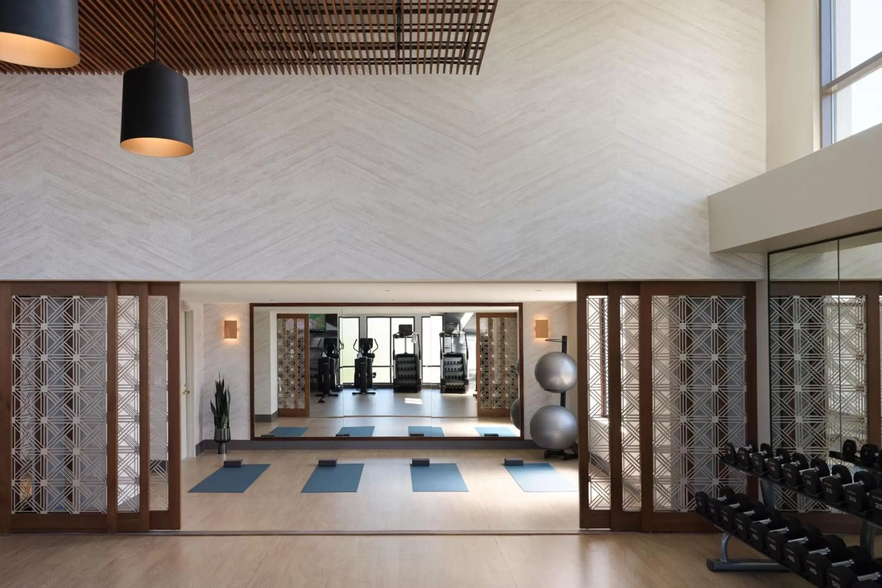 Fitness centre/facilities in Austin Marriott South