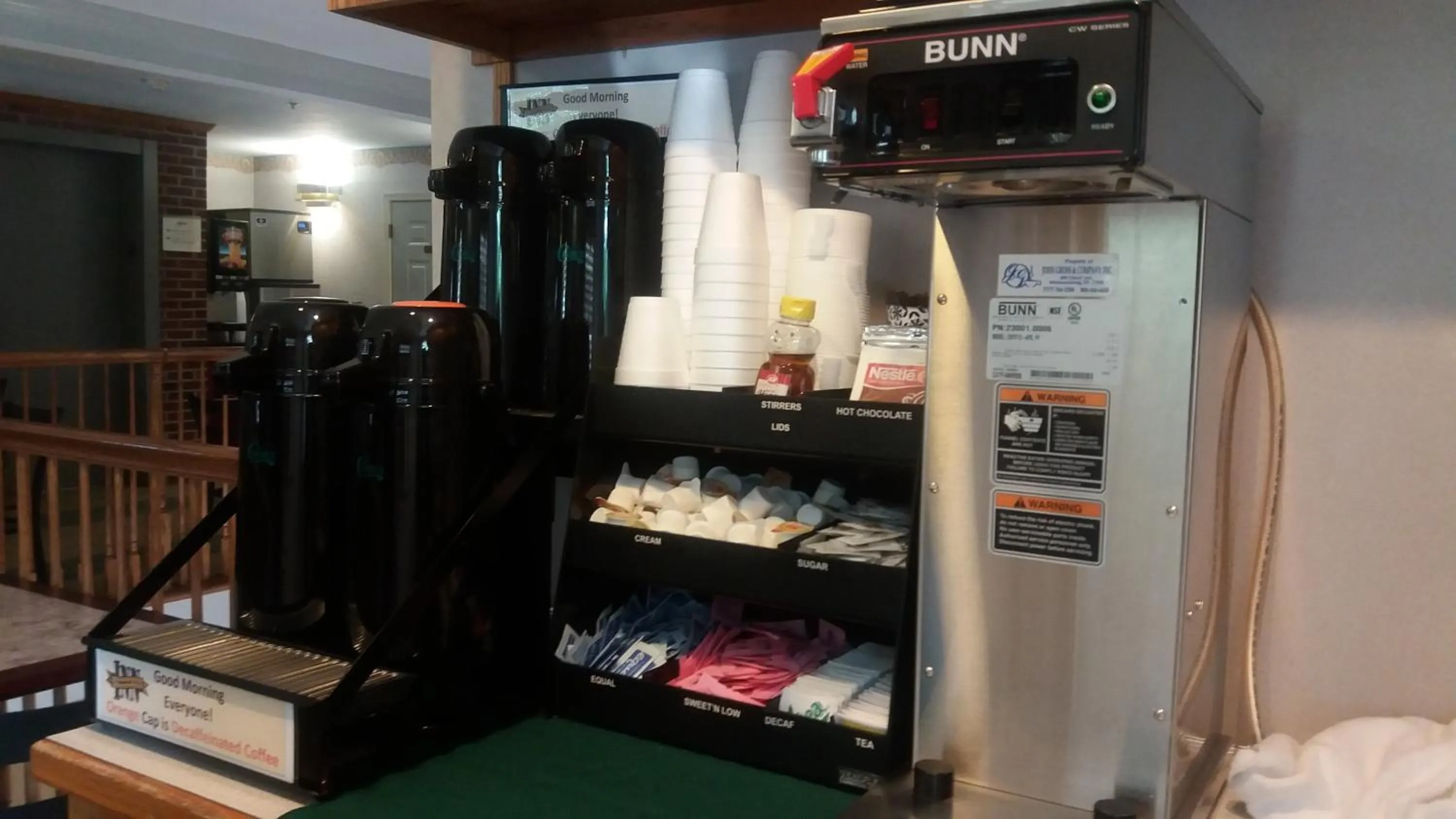 Continental breakfast in Inn at Cemetery Hill