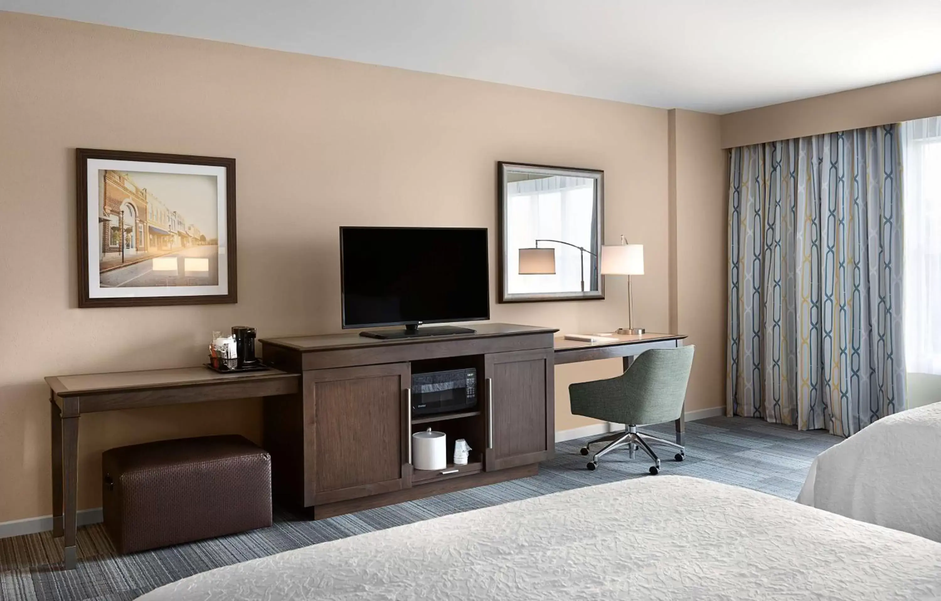 Bed, TV/Entertainment Center in Hampton Inn and Suites Fort Mill, SC