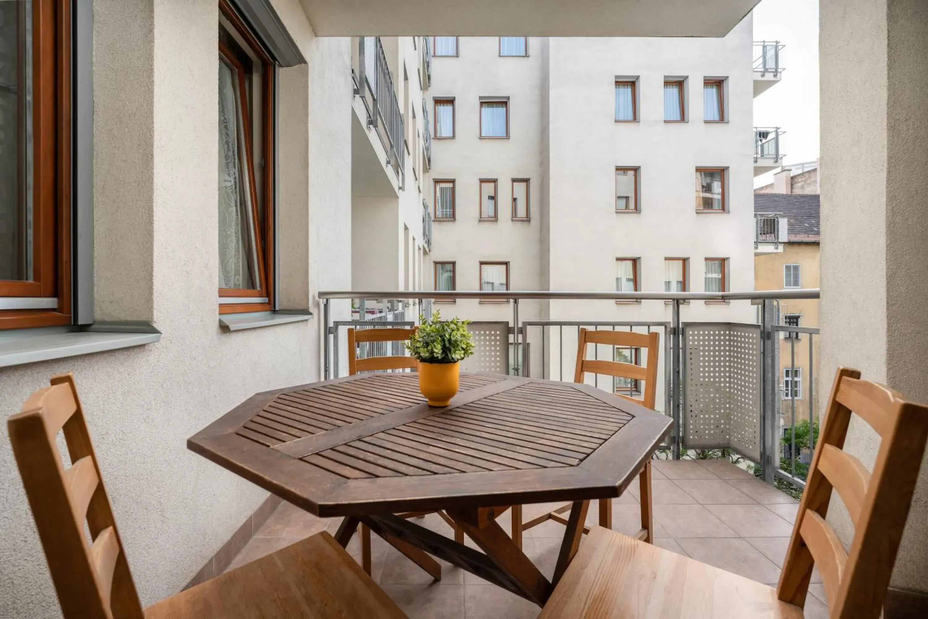Balcony/Terrace in Central Passage Budapest Apartments