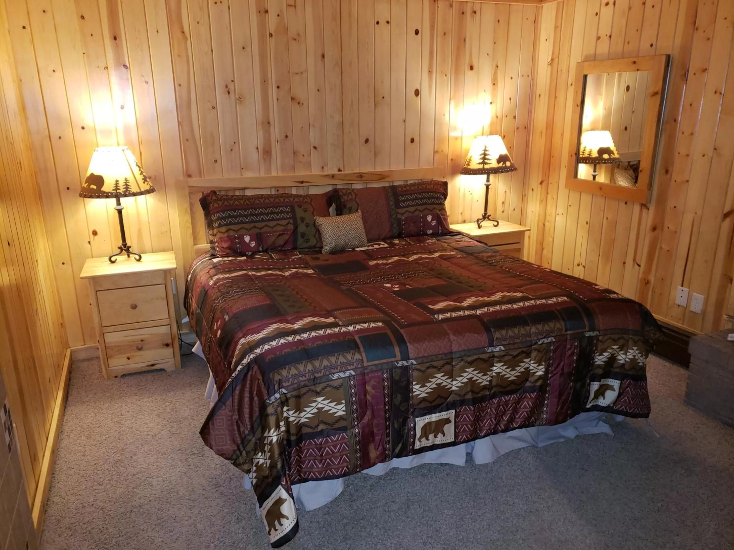 Bed in Willard Munger Inn