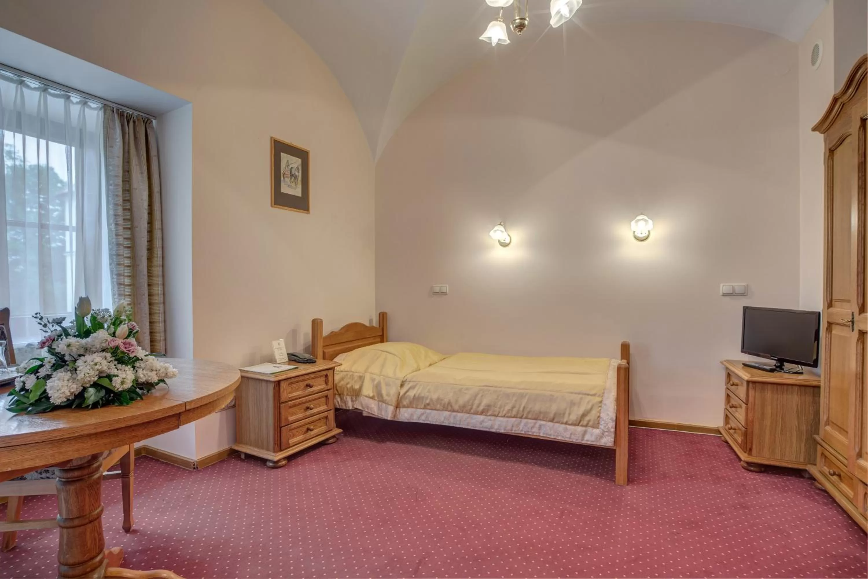 Bed in Hotel Książ