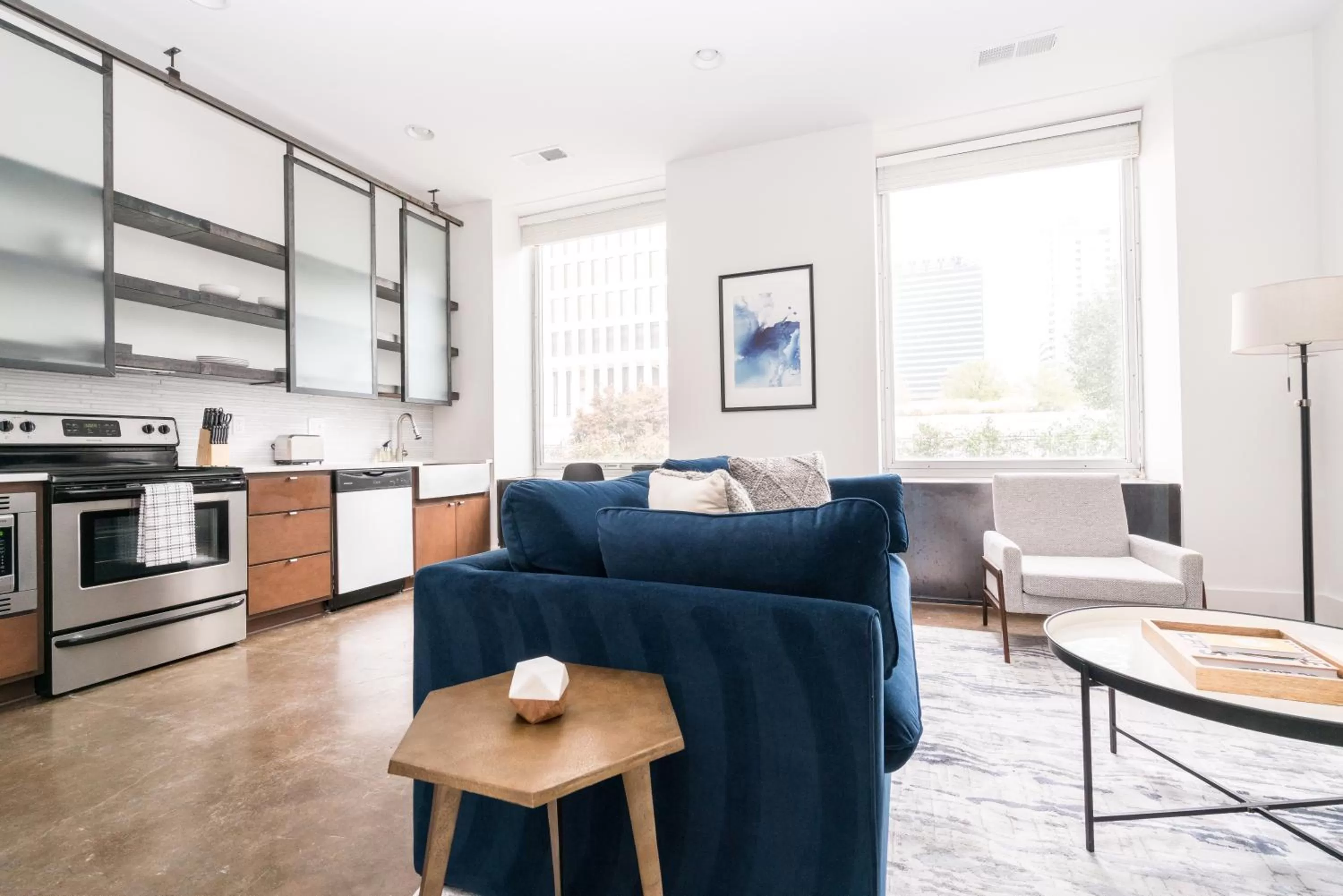 Living room in Mint House at The Reserve - Nashville