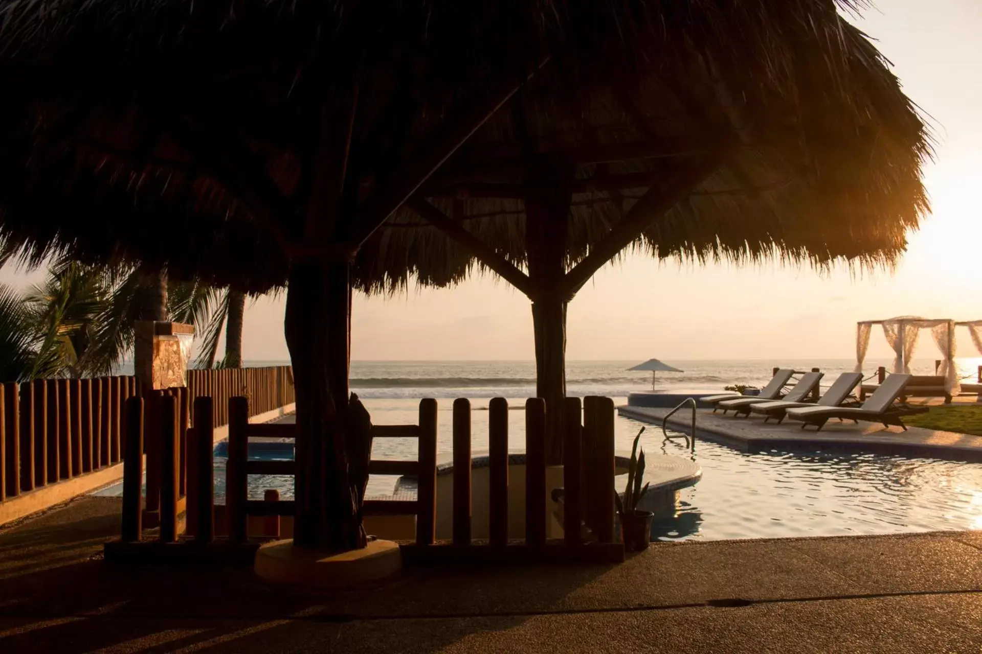 Sunset, Beach in Hotel Villas Punta Blanca