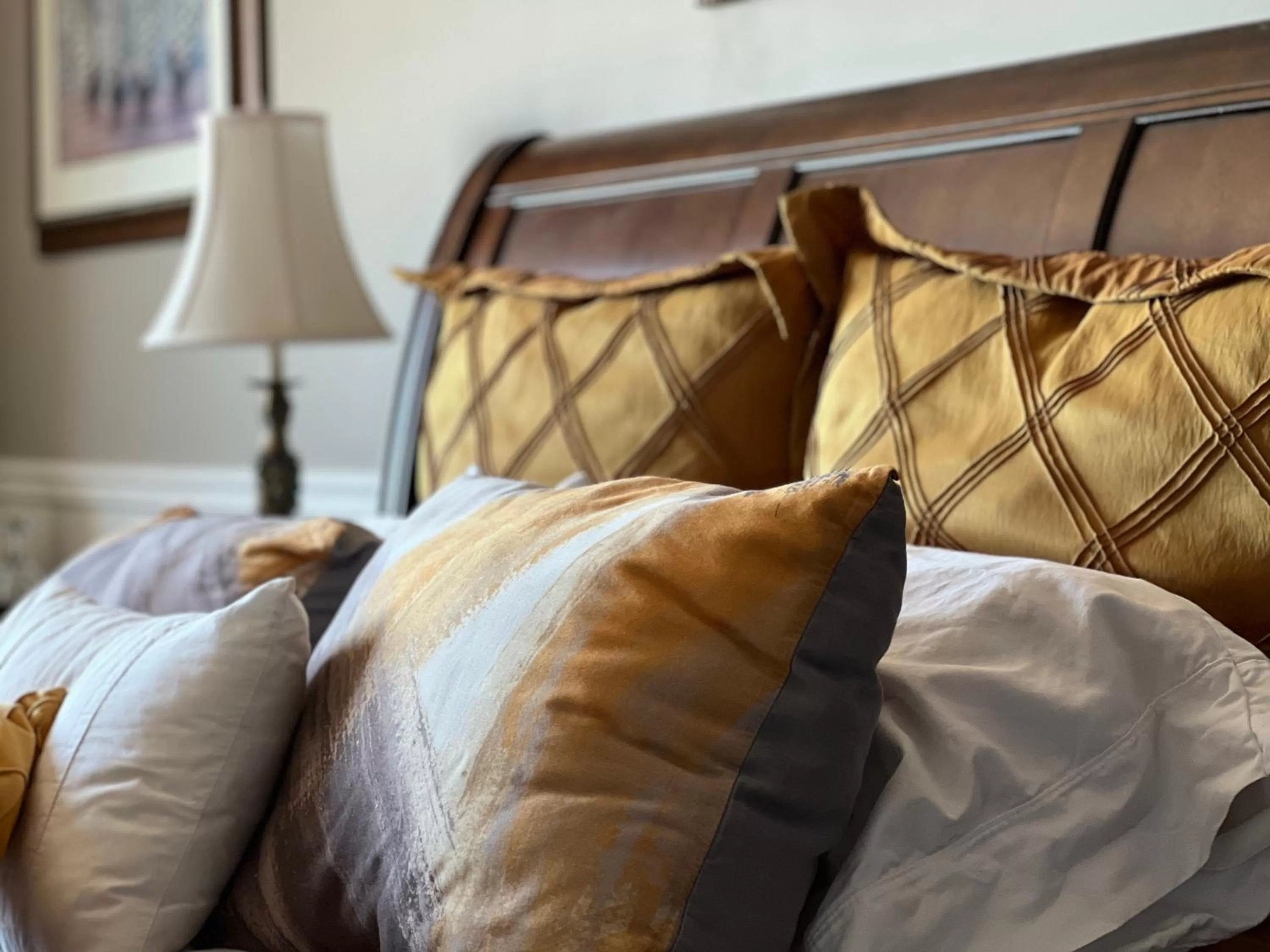 Bed in Gîte du Caméléon