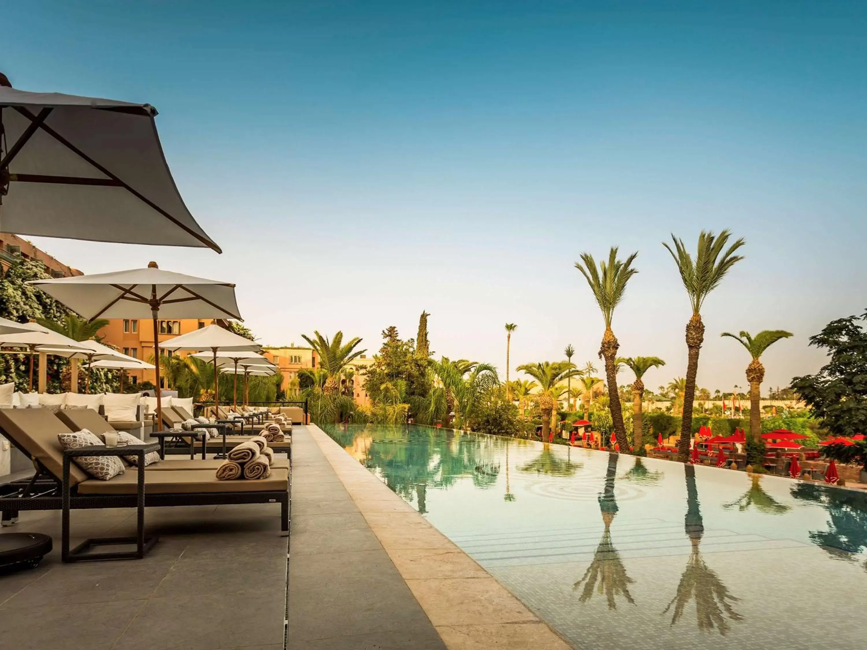 Lounge or bar, Swimming Pool in Sofitel Marrakech Lounge and Spa