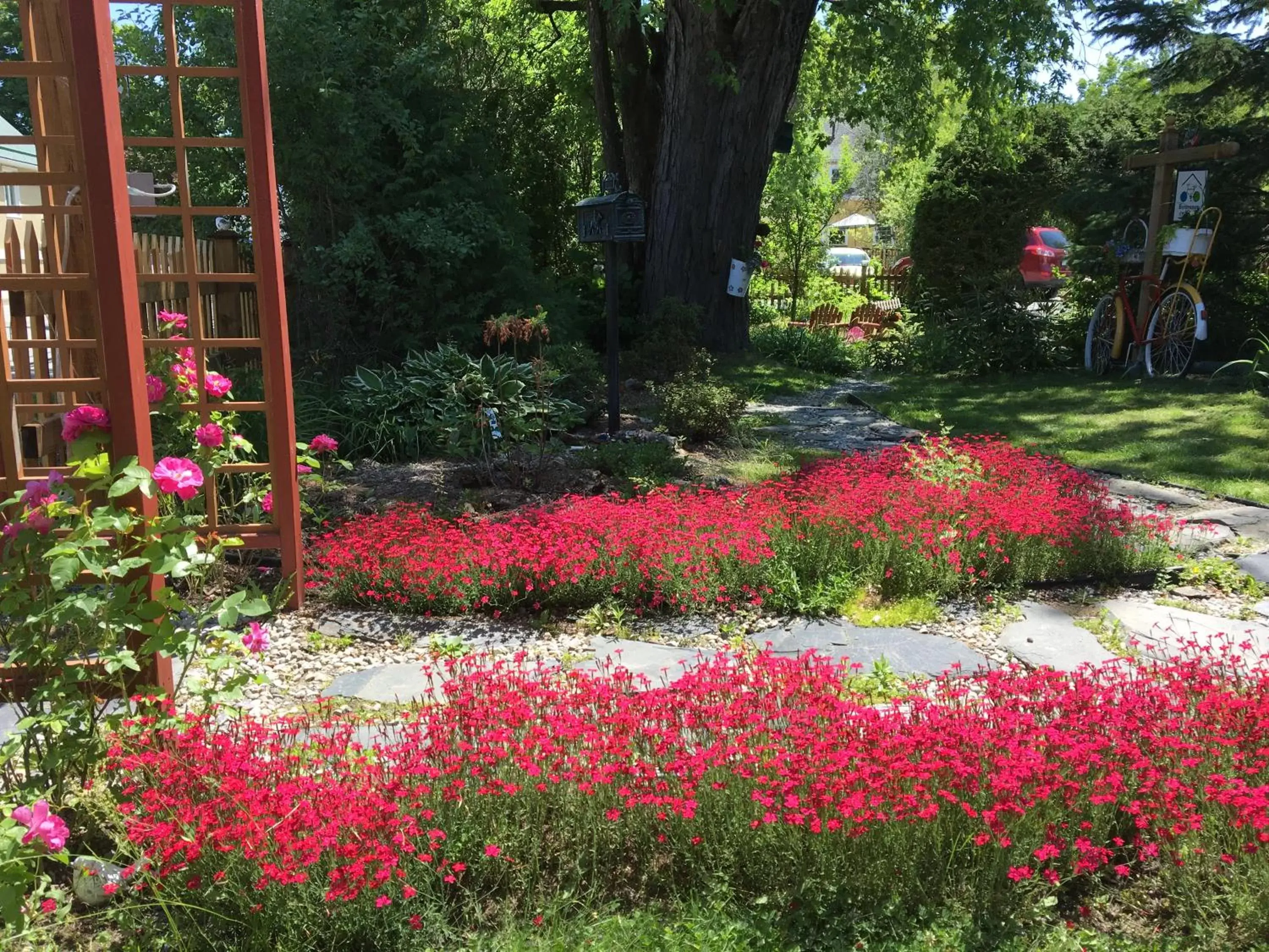 Property building, Garden in À Amour et Amitié