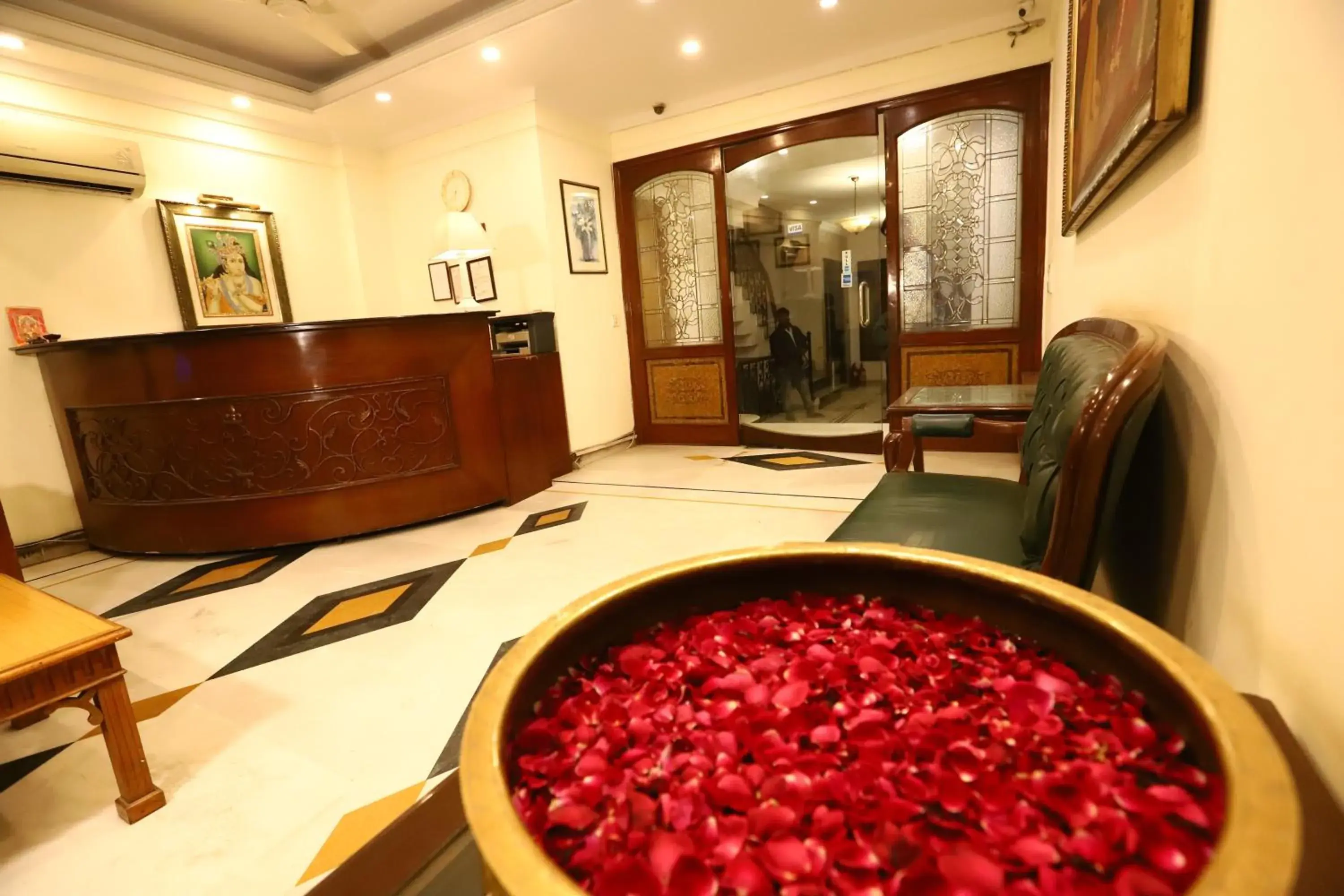 Lobby or reception in Hotel Ambica Palace