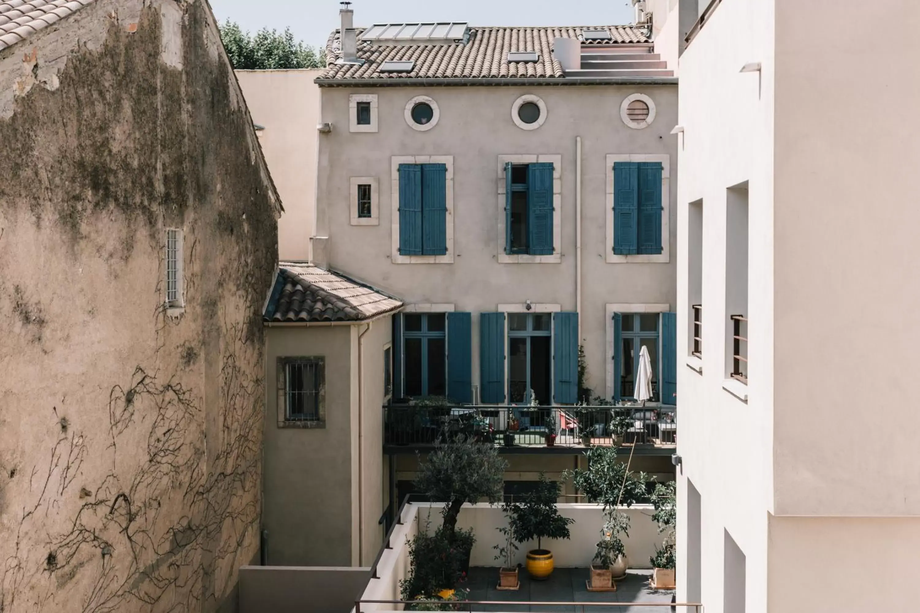 View (from property/room), Property Building in Hôtel La Résidence