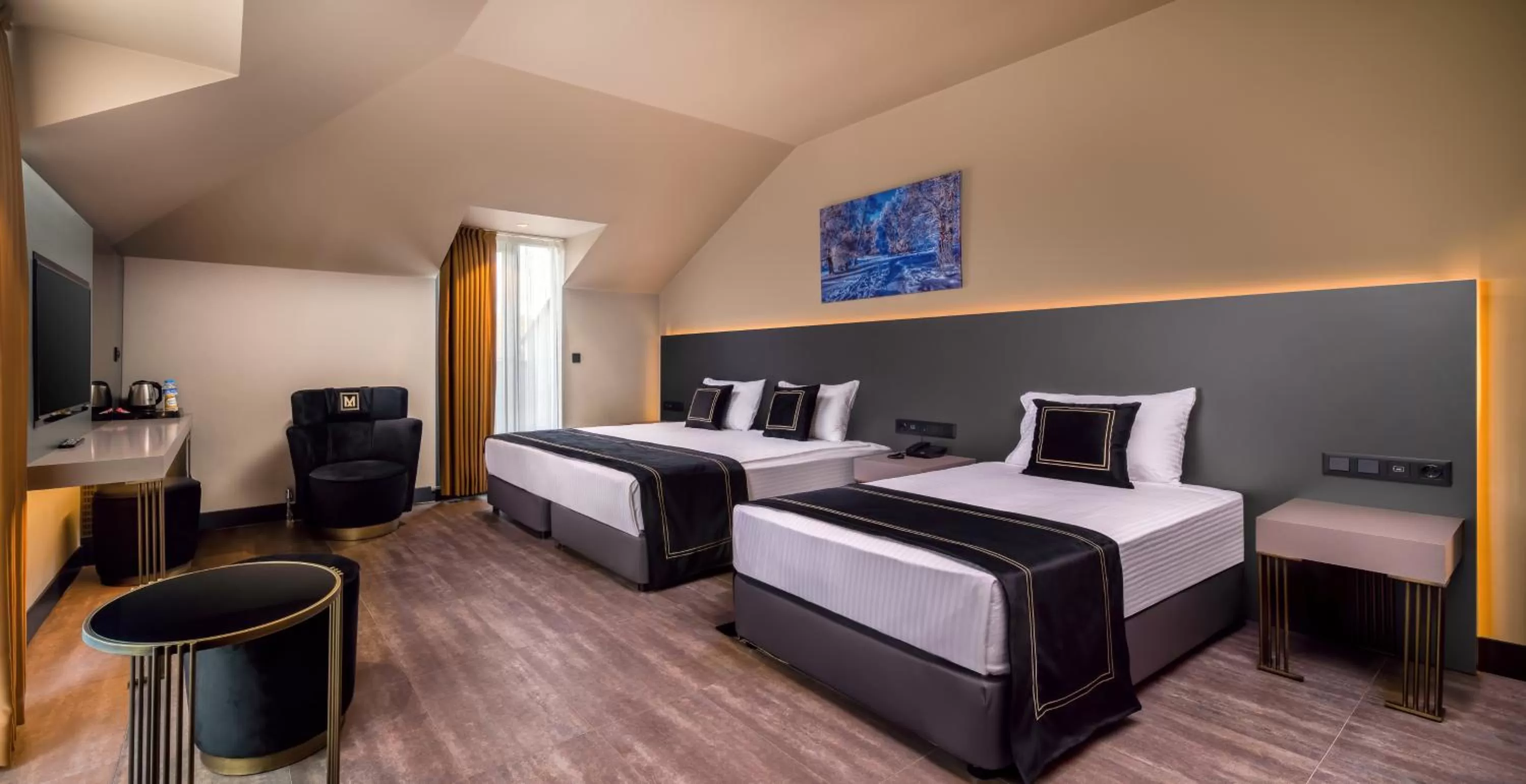 Bed in MENALO HOTEL PREMIUM ISTANBUL AIRPORT