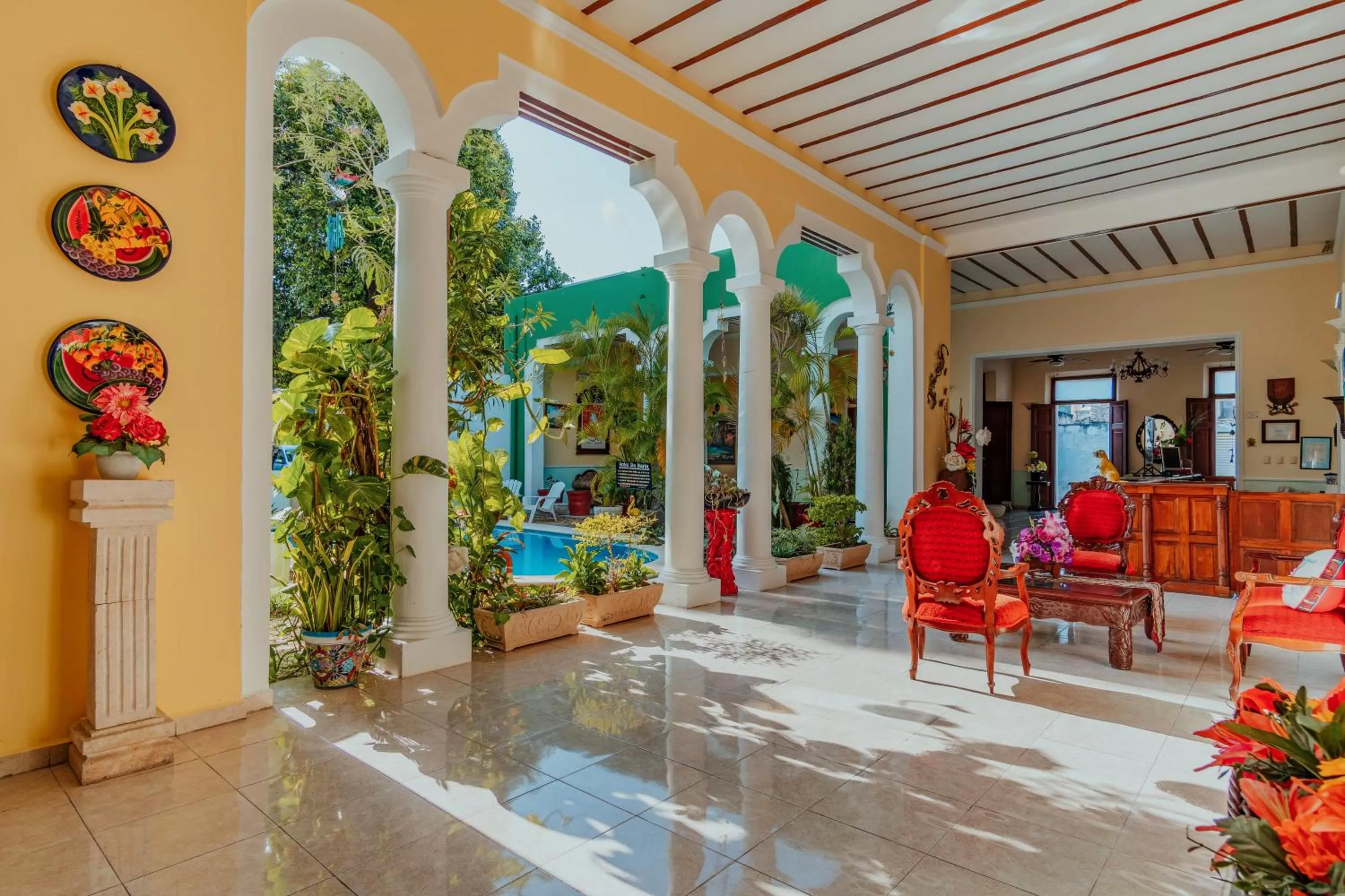 Garden in Hotel Santa María Mérida