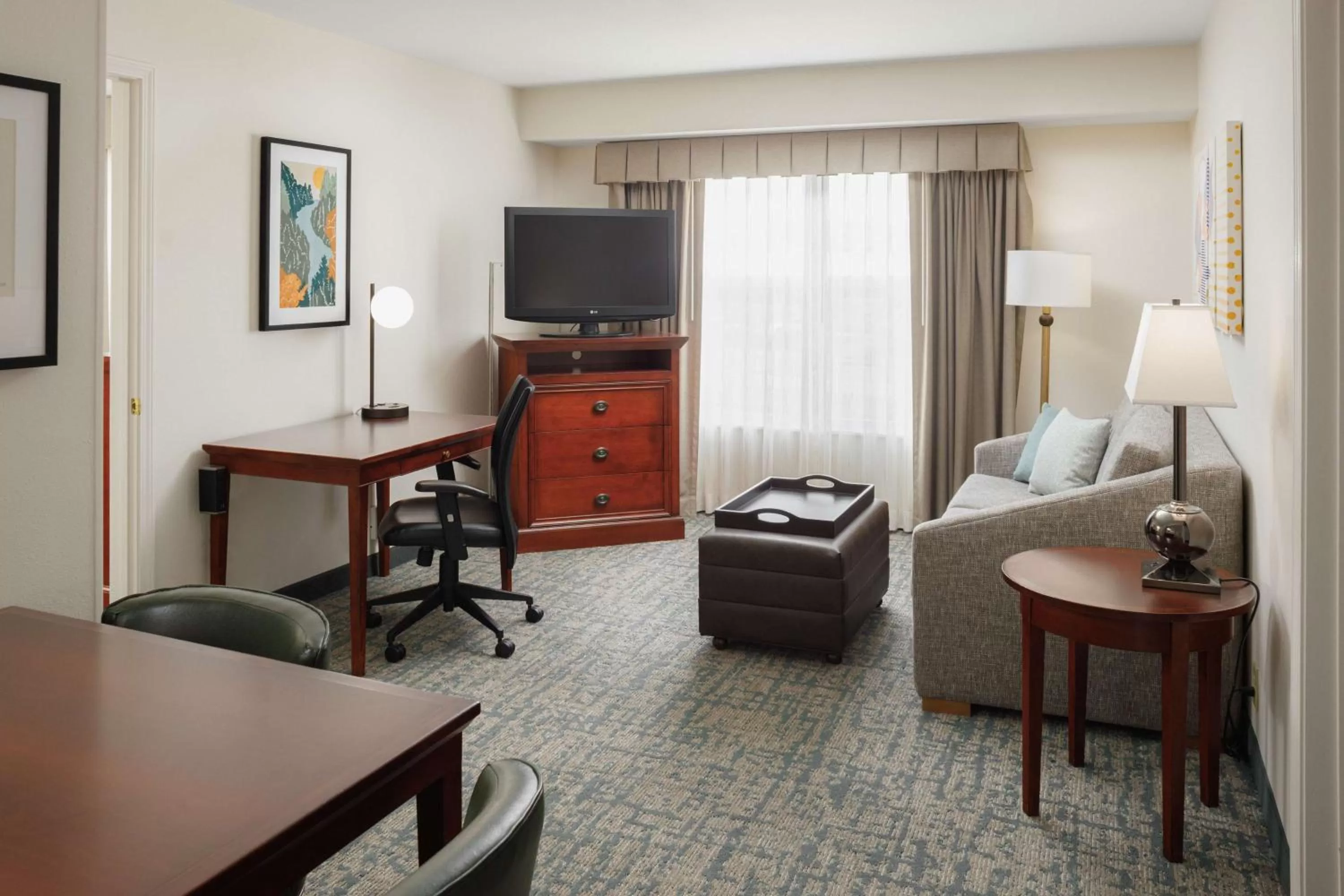 View (from property/room), Bed in Homewood Suites by Hilton Knoxville West at Turkey Creek